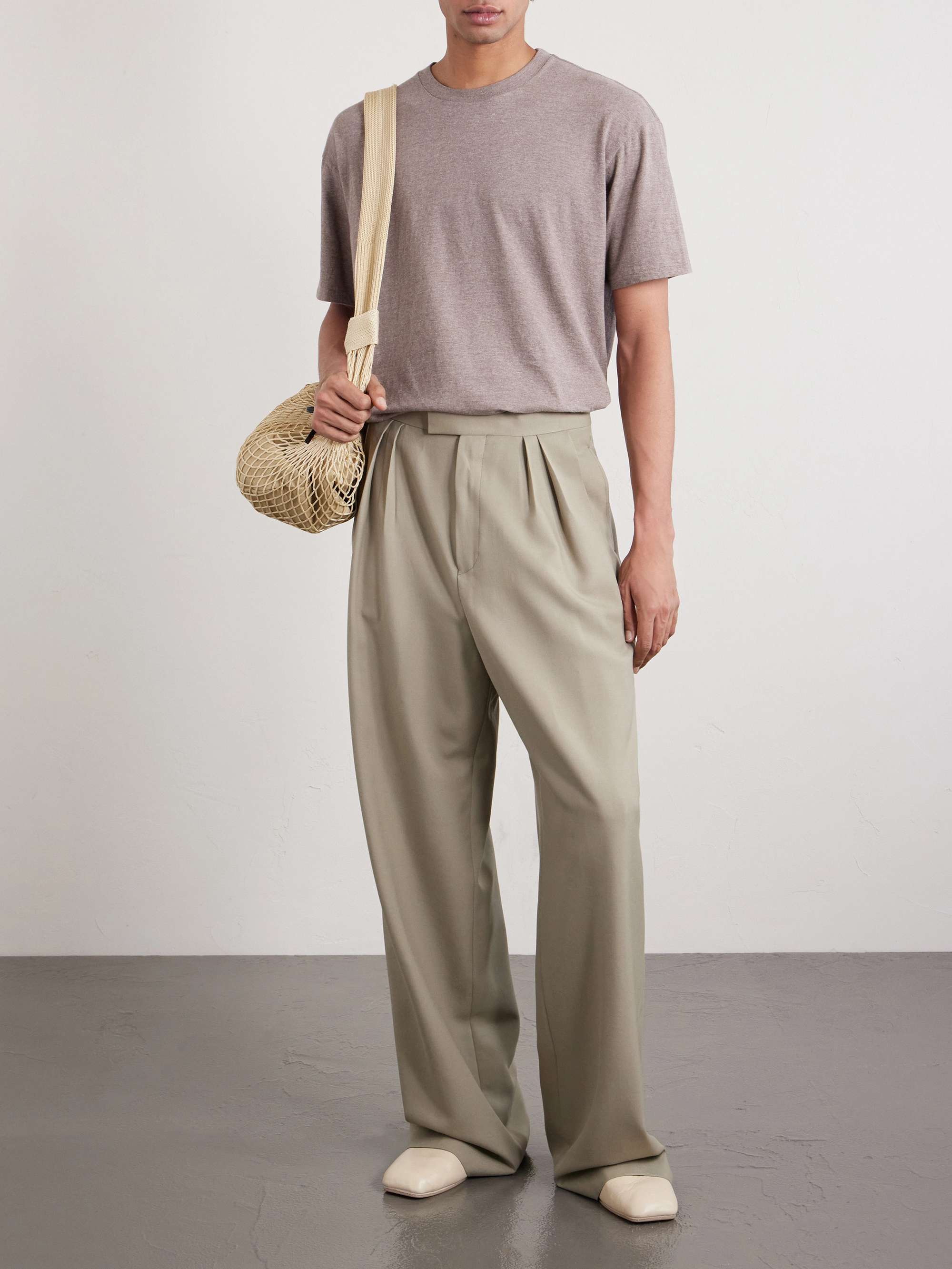 AURALEE تي شيرت من قطن الجيرسي