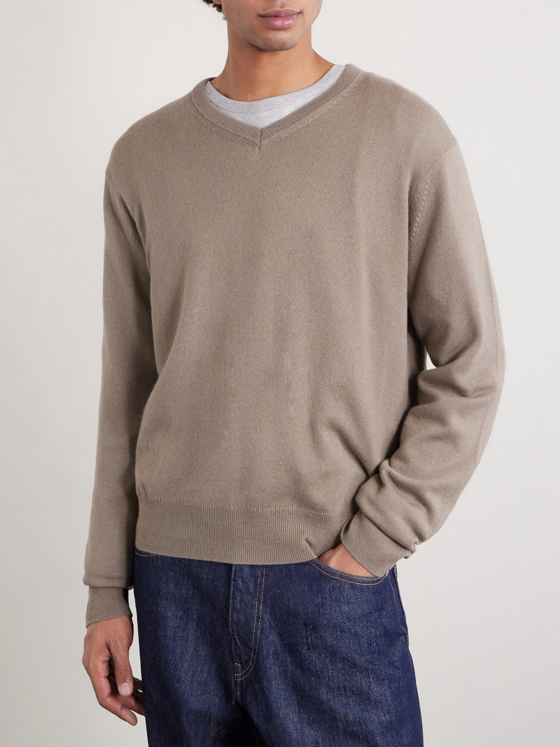  Auralee - Cashmere And Silk-blend Sweater - Men - Brown - 3 