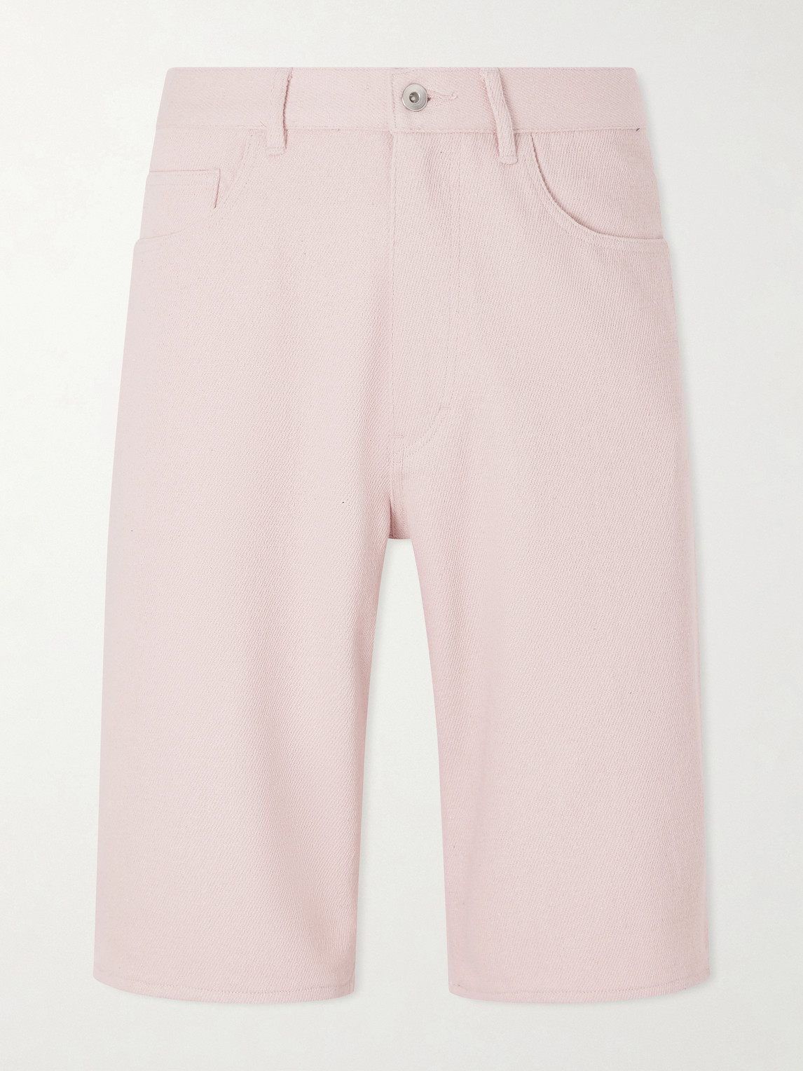 Auralee Wide-leg Silk Shorts In Pink
