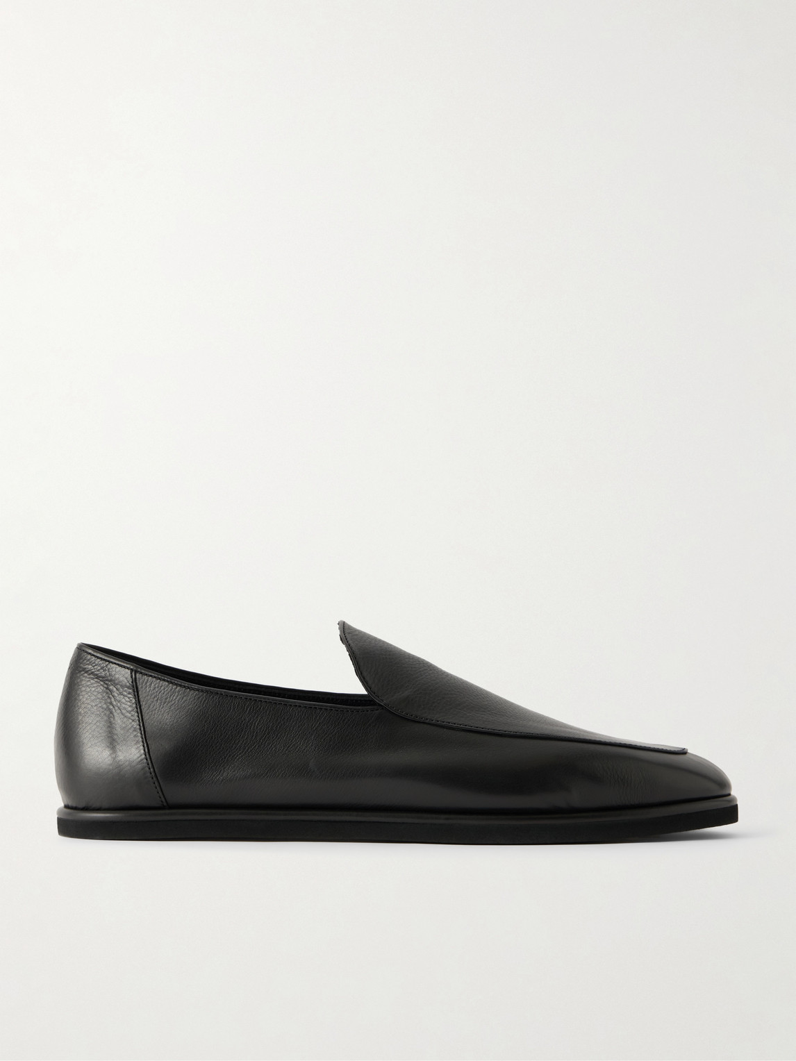 Auralee Leather Loafers In Black