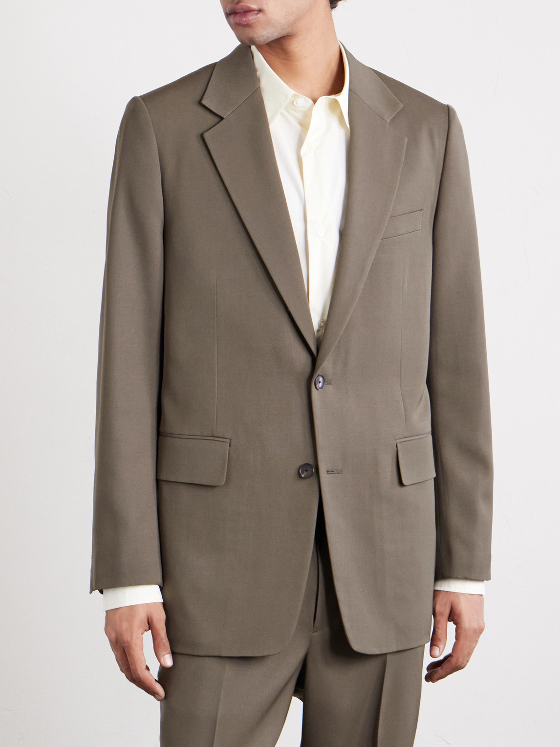  Auralee - Wool-gabardine Blazer - Men - Brown - 5 