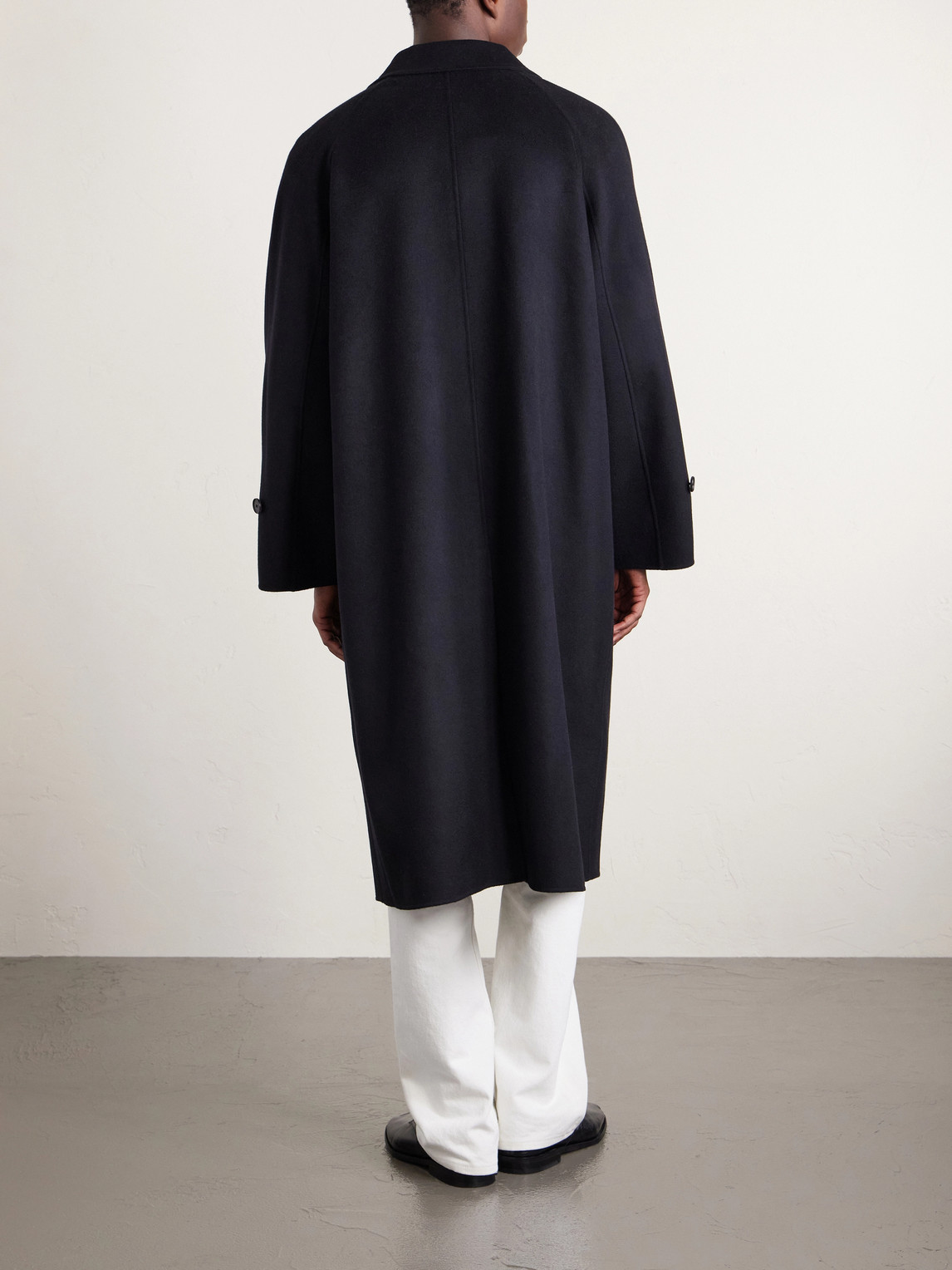  Auralee - Melton Wool Coat - Men - Black - 3 