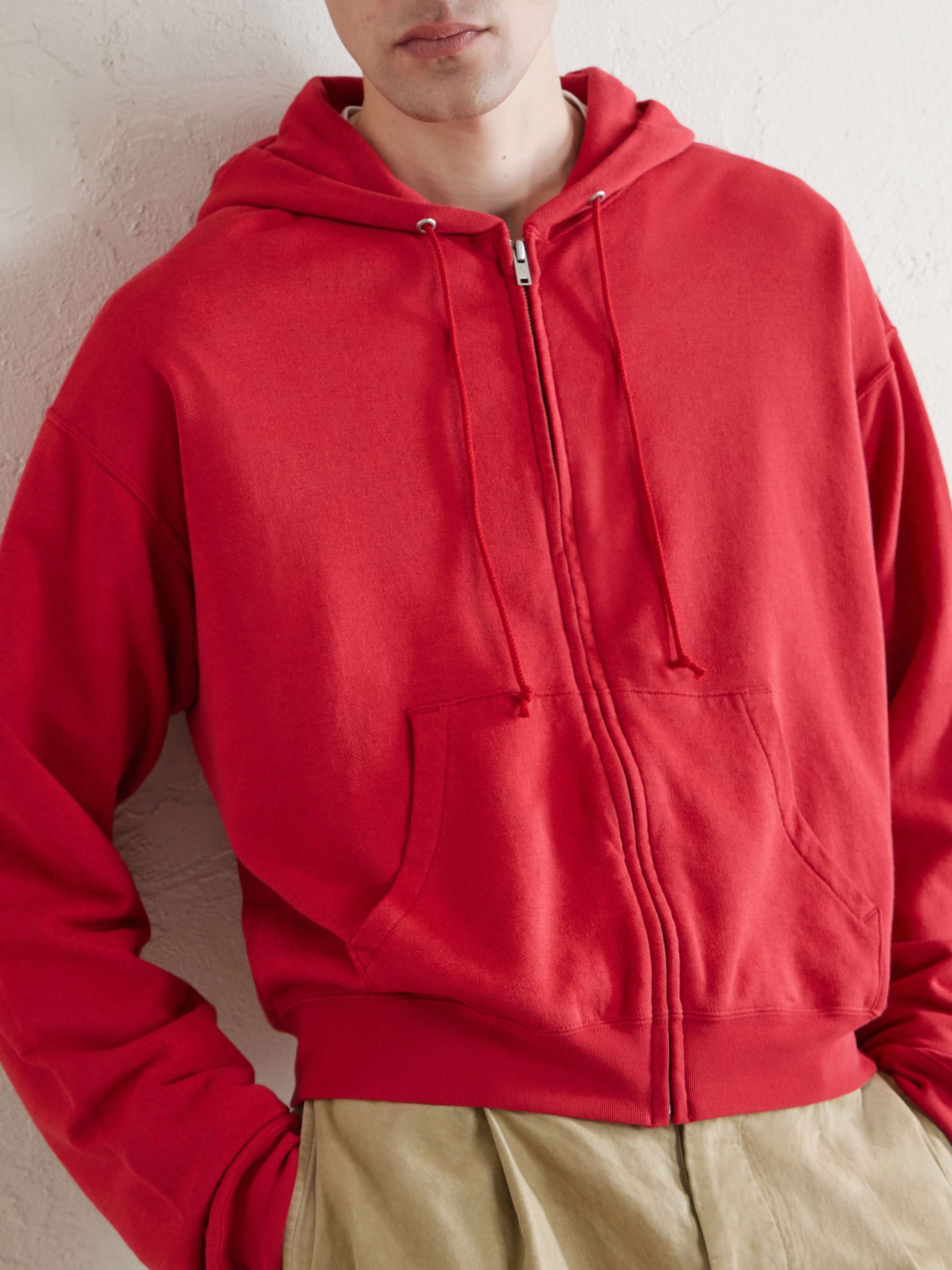AURALEE Cotton, Wool and Silk-Blend Zip-Up Hoodie for Men | MR PORTER