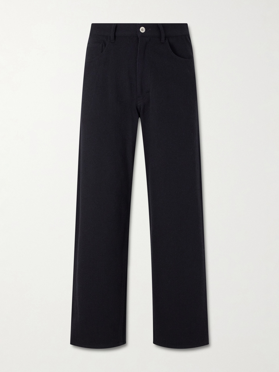 Auralee Wide-leg Jeans In Black