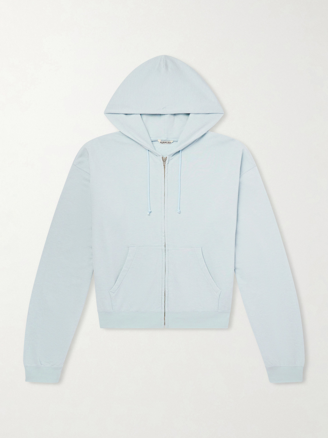 Auralee Cotton, Wool and Silk-Blend Zip-Up Hoodie - Men