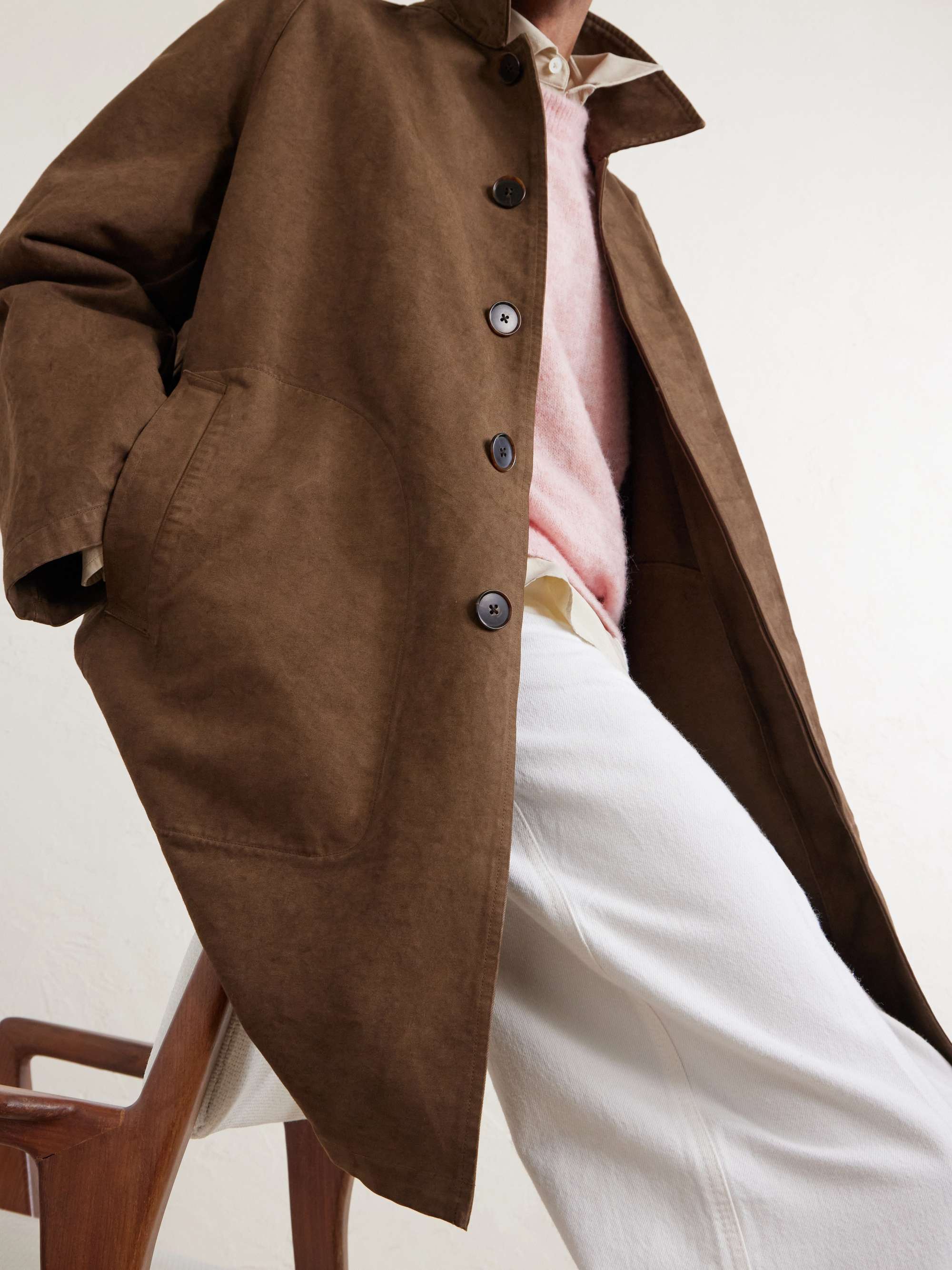 AURALEE Garment-Dyed Cotton-Twill Coat for Men | MR PORTER