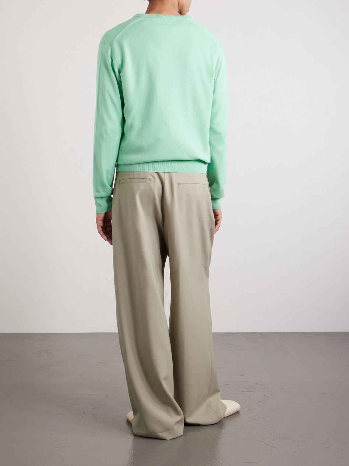  Auralee - Cashmere And Silk-blend Sweater - Men - Green - 4 