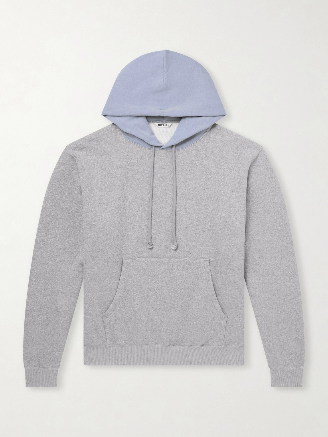 Auralee Two-Tone Cotton-Jersey Hoodie - Men