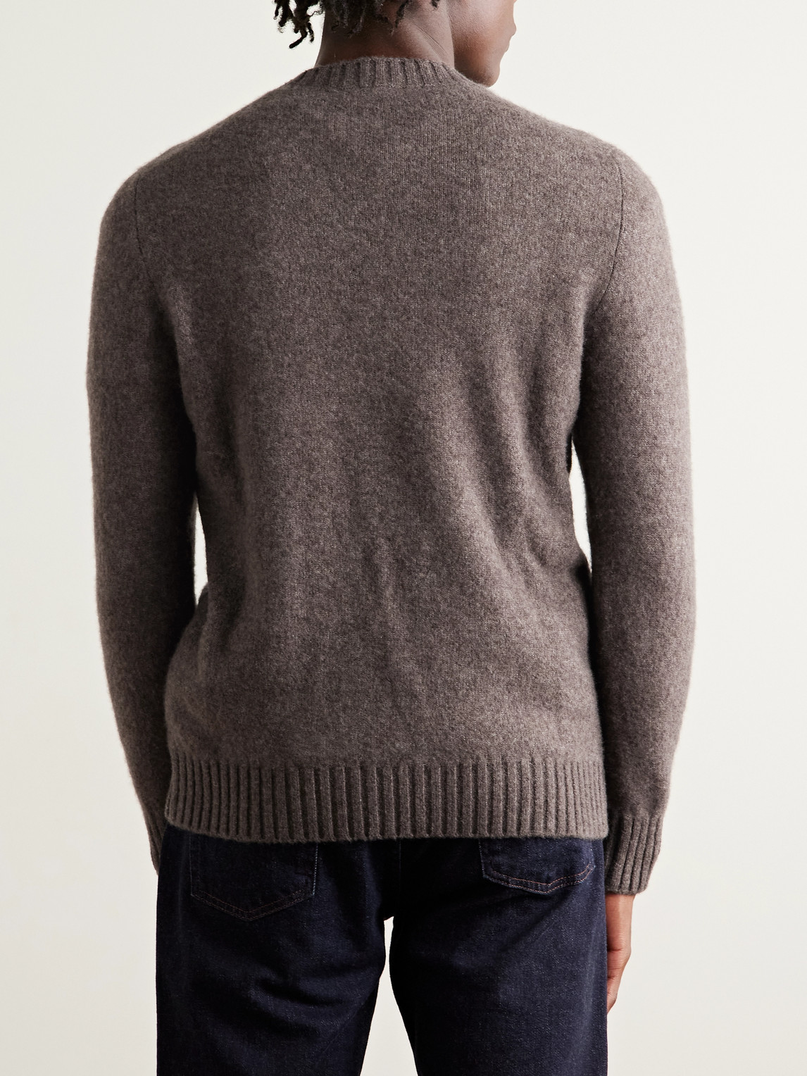 Piacenza 1733 Cashmere-blend Sweater In Brown