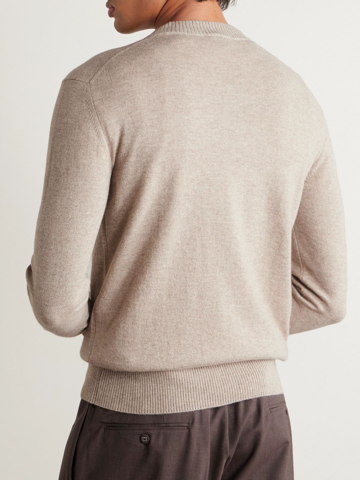 Piacenza 1733 Slim-fit Cashmere Sweater In Neutral