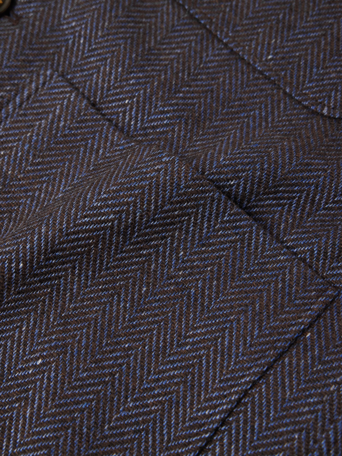 Piacenza 1733 Herringbone Wool, Linen And Cashmere-blend Overshirt In Blue