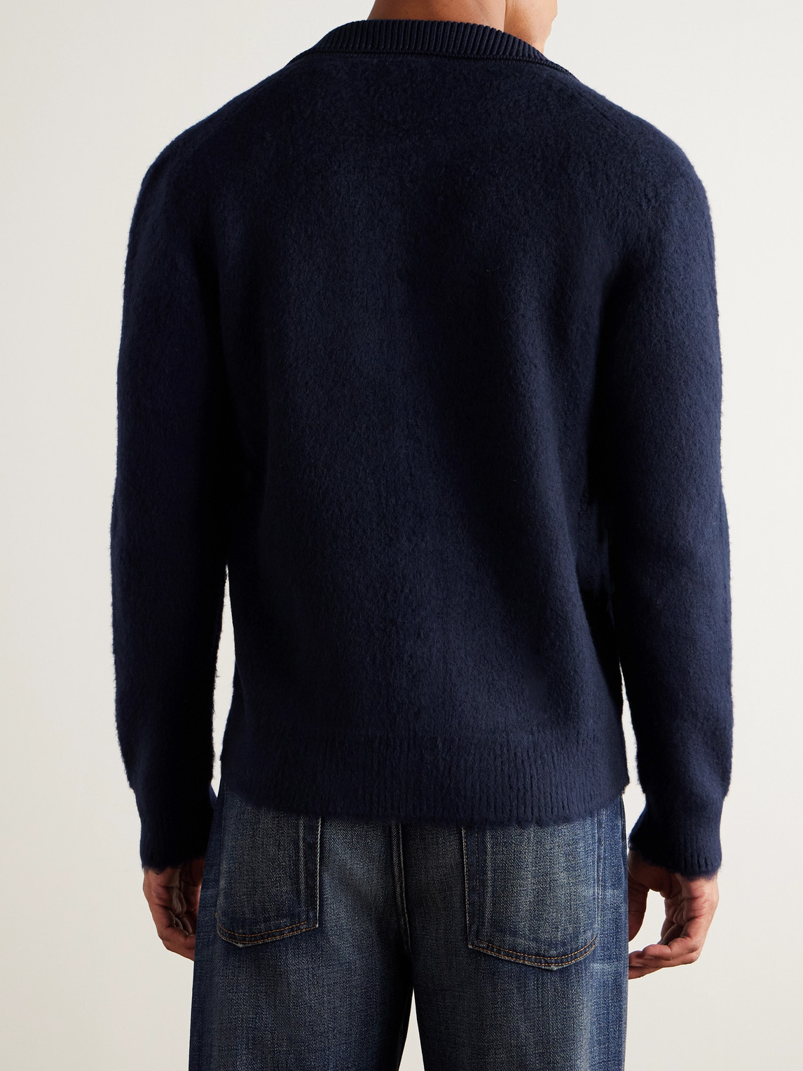  Piacenza 1733 - Brushed Virgin Wool Overshirt - Men - Blue - It 54 