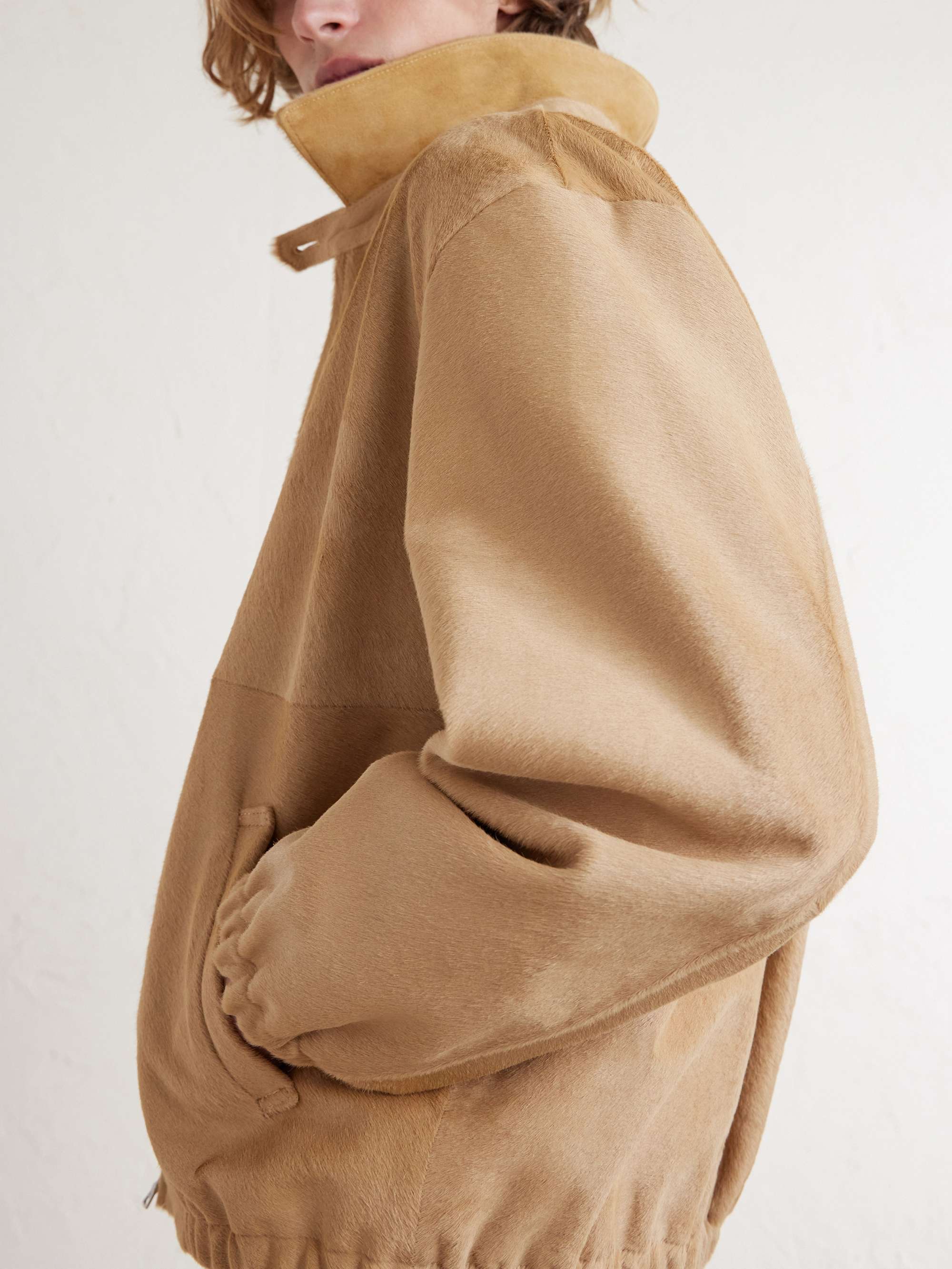 AURALEE Panelled Calf Hair Blouson Jacket for Men | MR PORTER
