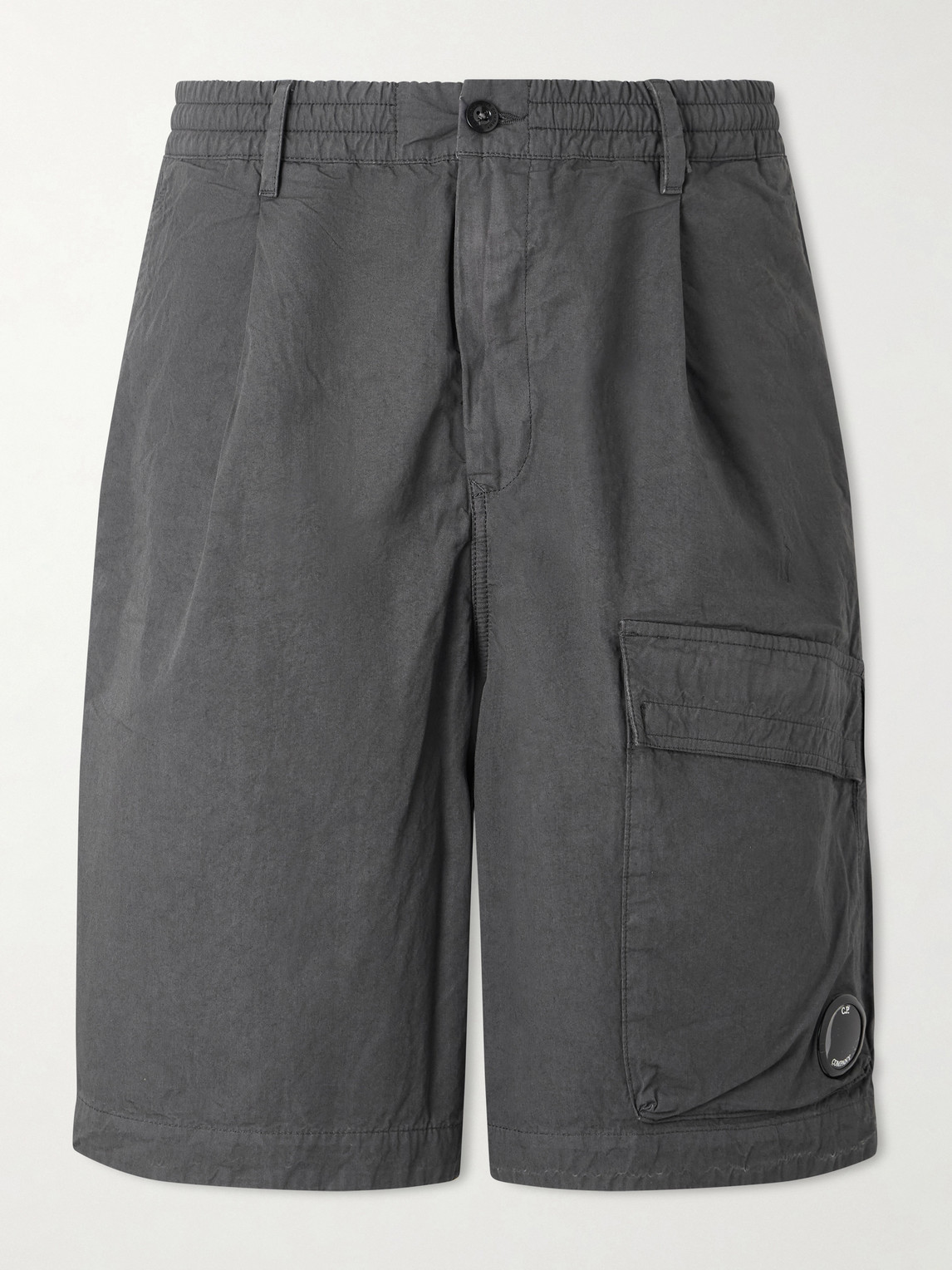 C.P. Company Straight-Leg Logo-Appliquéd Cotton Reps Cargo Shorts IT 54