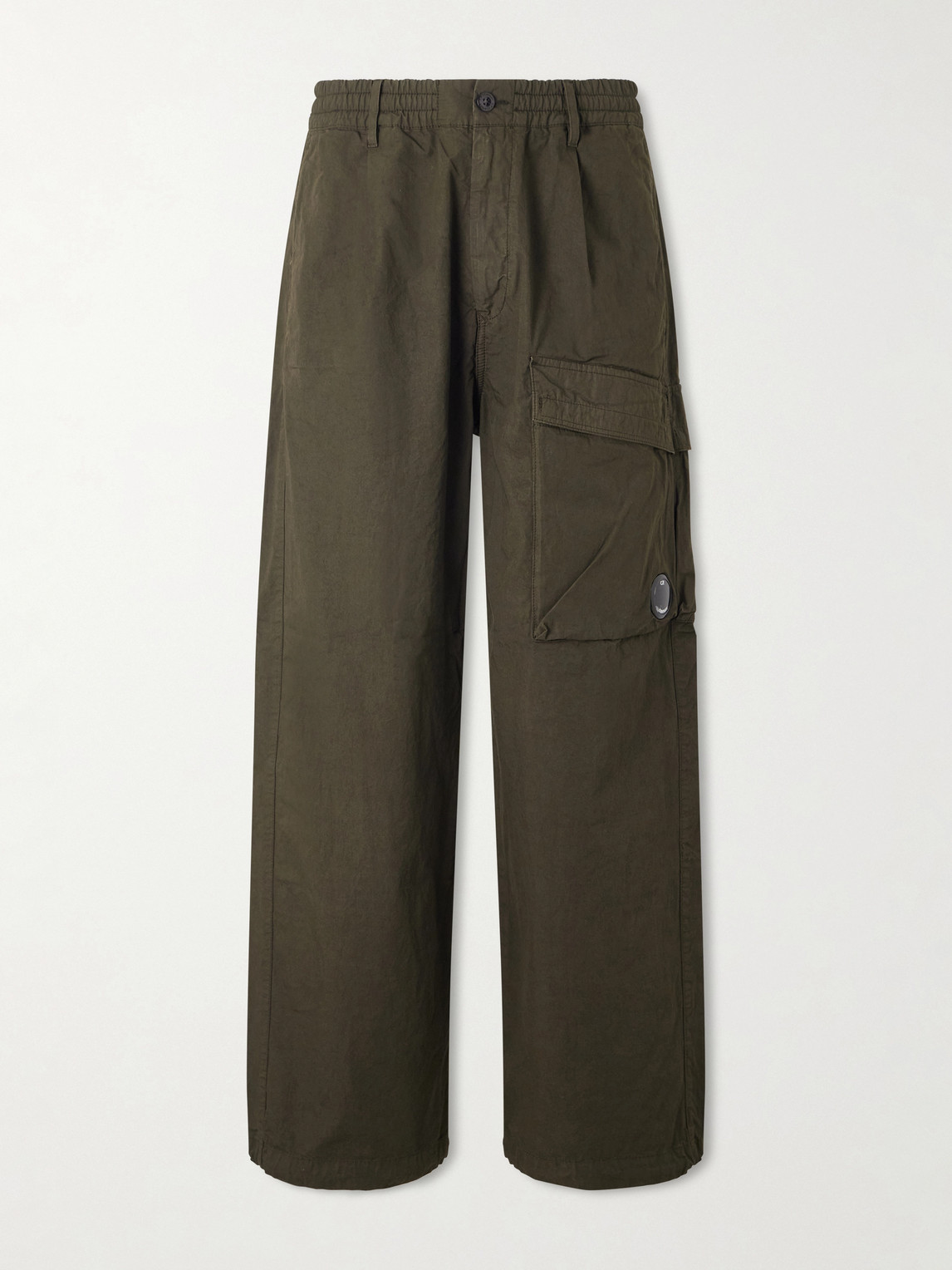 C.P. Company Straight-Leg Logo-Appliquéd Cotton Reps Cargo Trousers IT 54