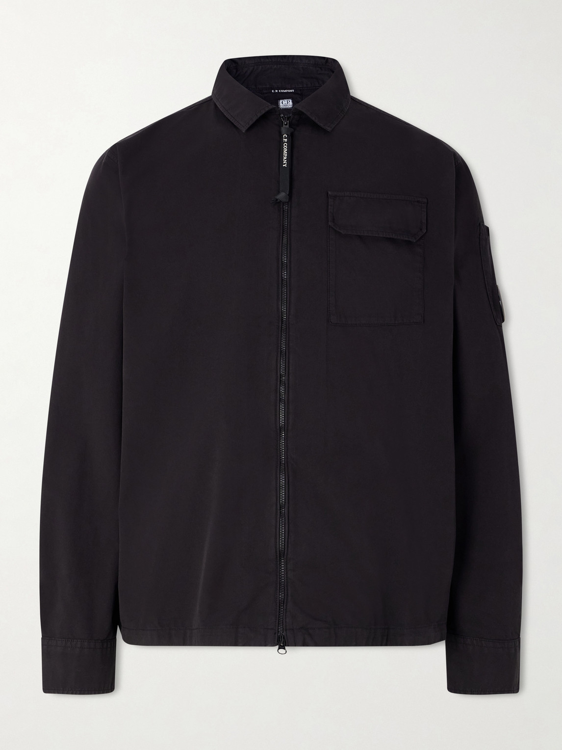 C.P. Company Logo-Appliquéd Organic Cotton-Gabardine Overshirten