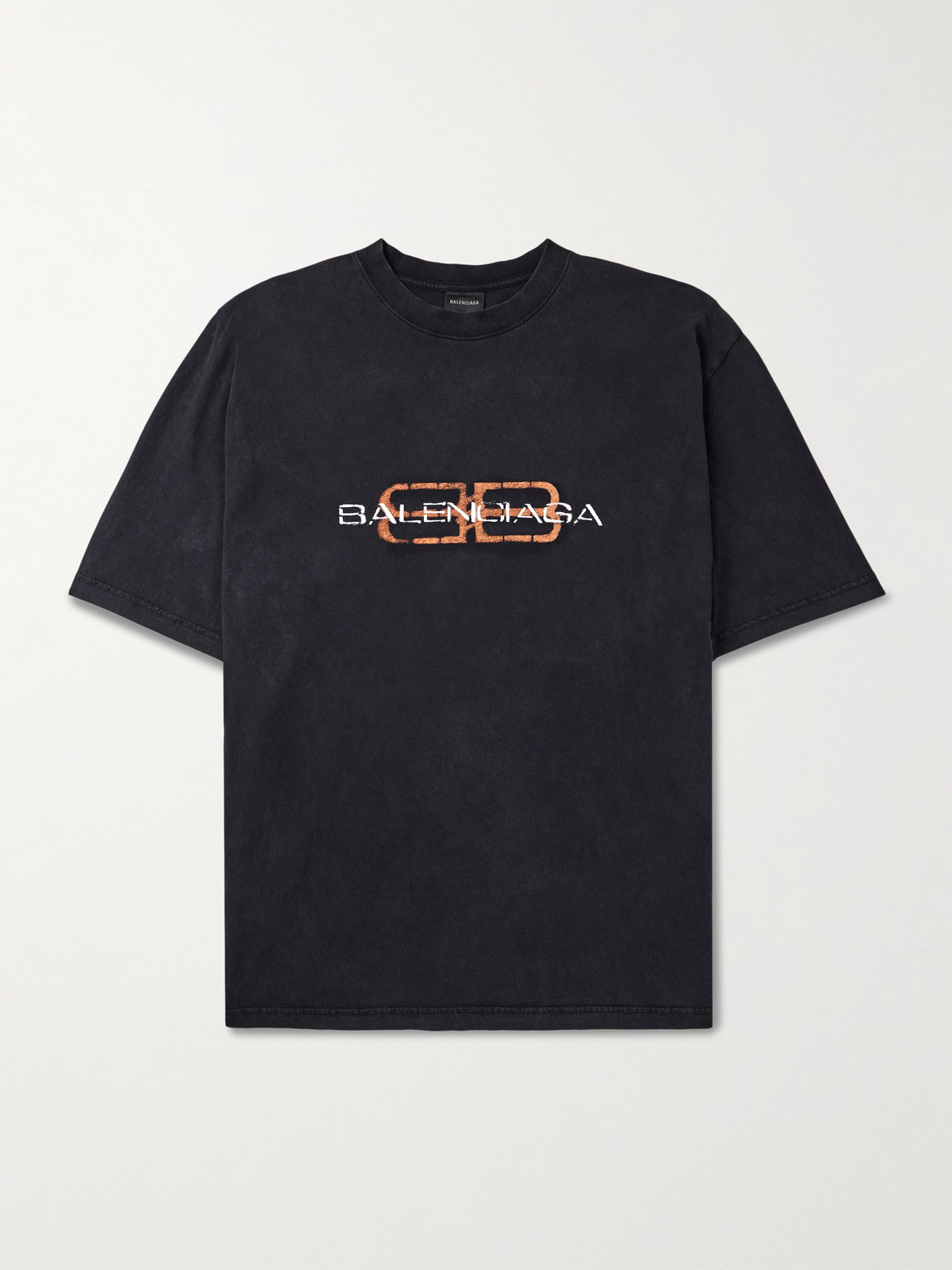 Balenciaga Oversized ogo-Print Cotton-Jersey T-Shirt - Men