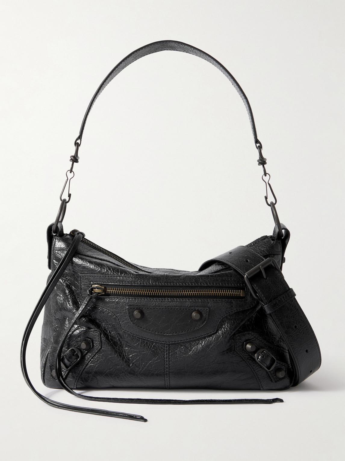 Le City Moto Small Arena Textured-Leather Messenger Bag