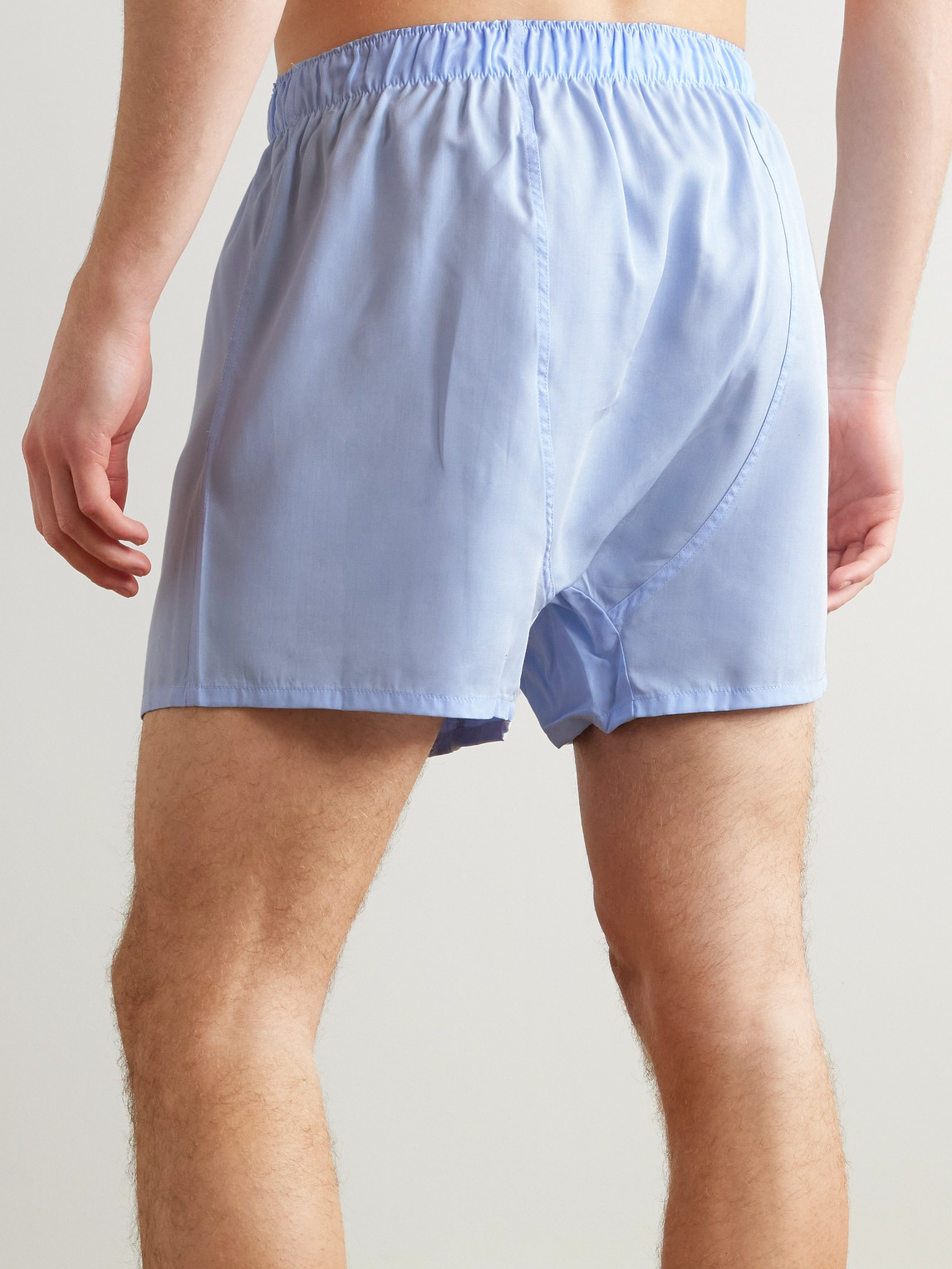 Cdlp Tencel™ Lyocell-poplin Boxer Shorts In Blue