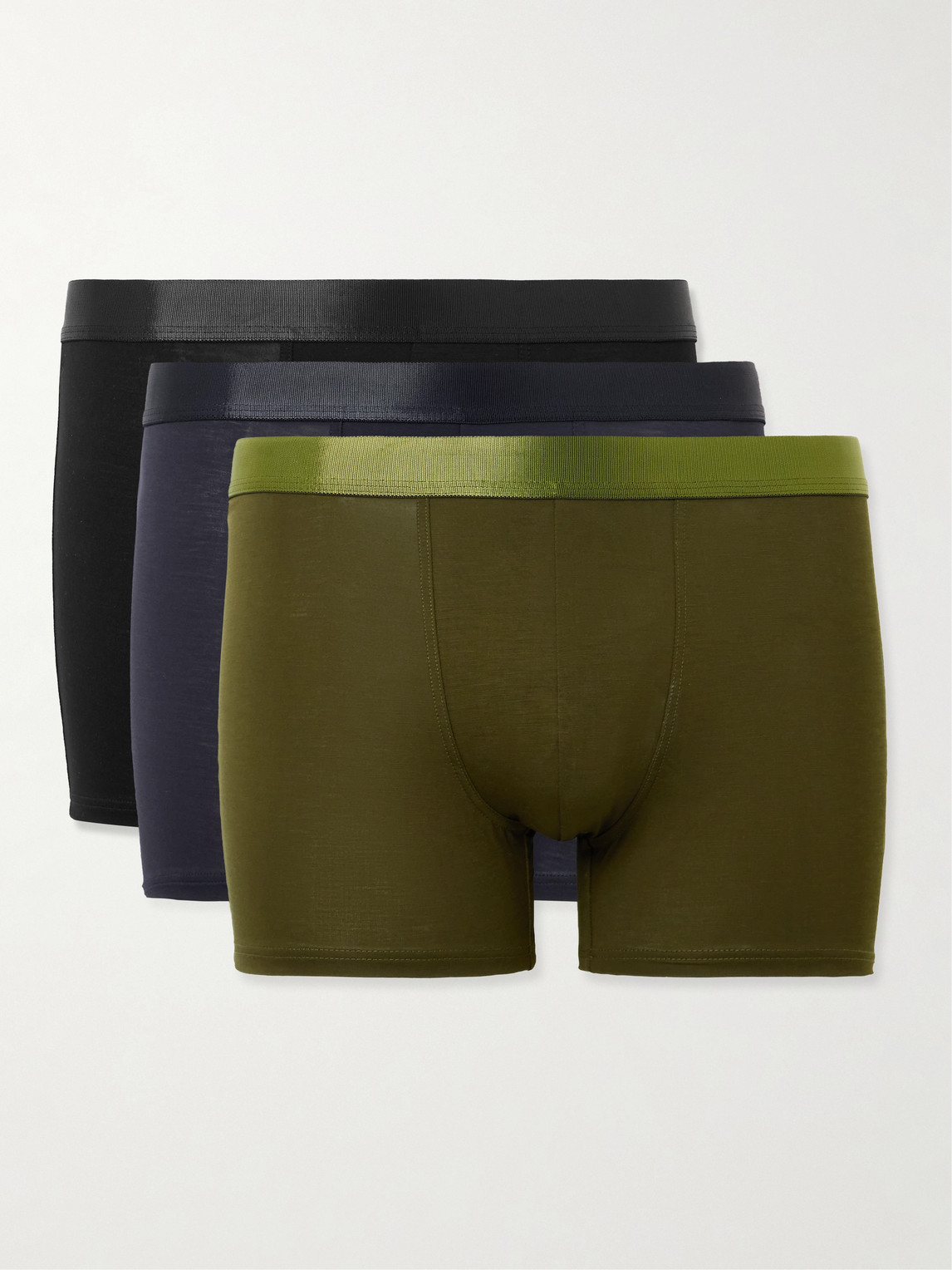 Cdlp Three-pack Stretch-tencel™ Lyocell Boxer Briefs In Multi