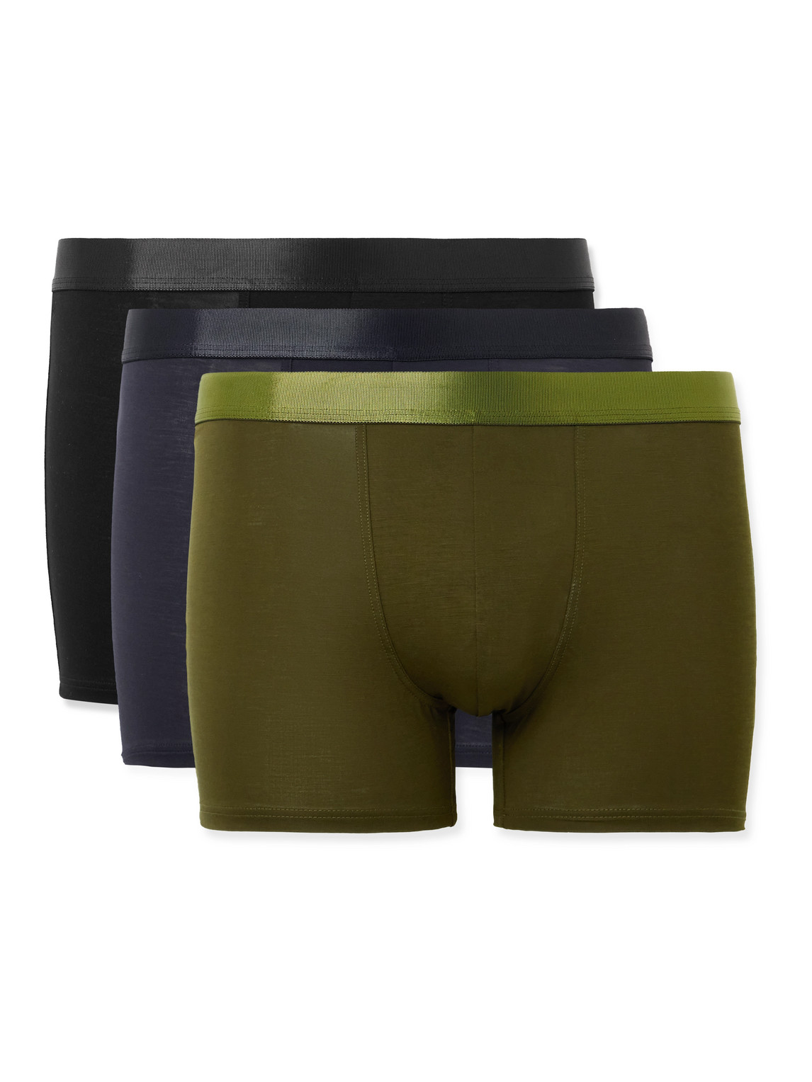 Cdlp Three-pack Stretch-tencel™ Lyocell Boxer Briefs In Multi