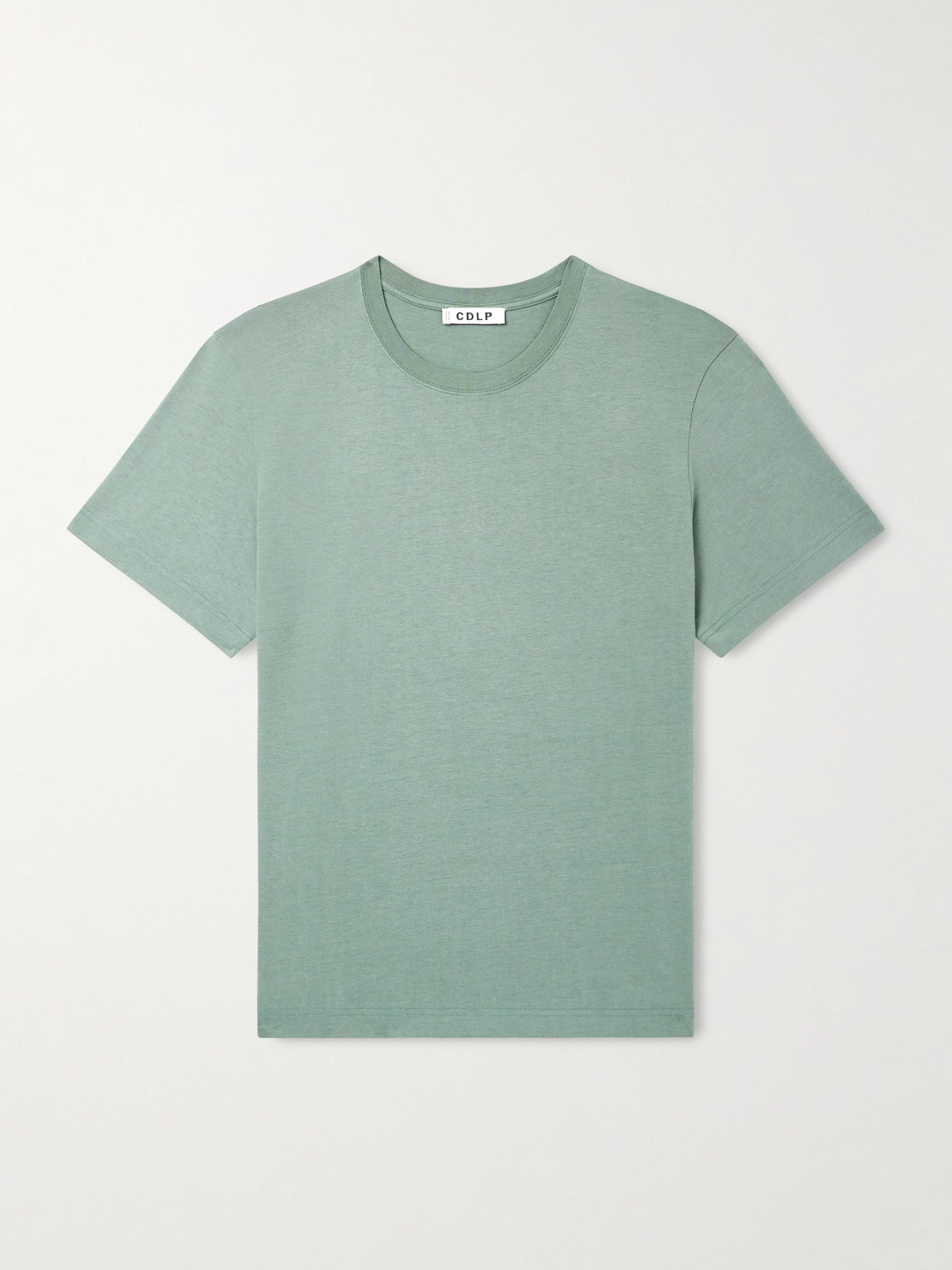 Cdlp Lyocell And Pima Cotton-blend Jersey T-shirt In Green