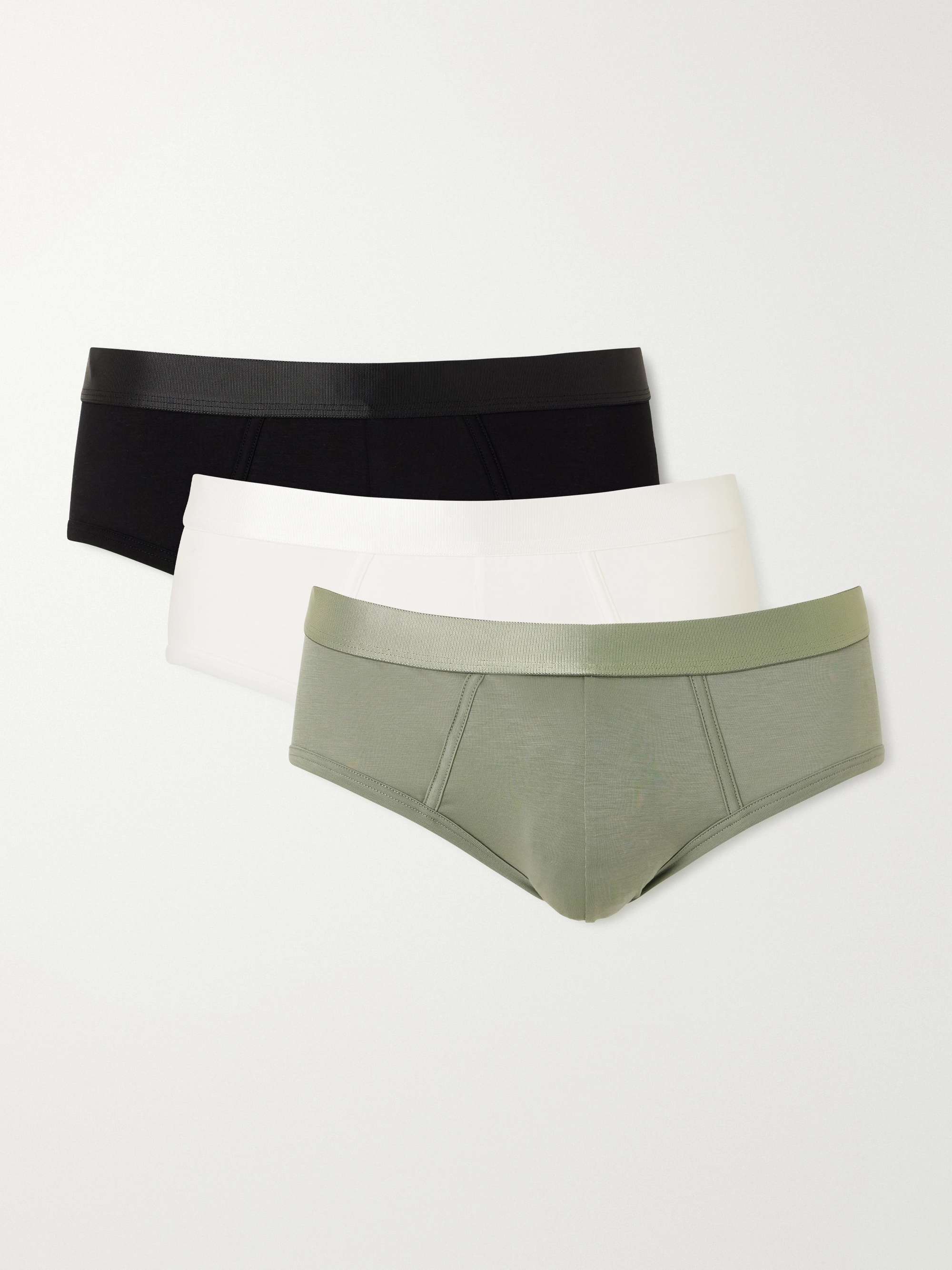 CDLP Three-Pack Stretch-Lyocell Briefs