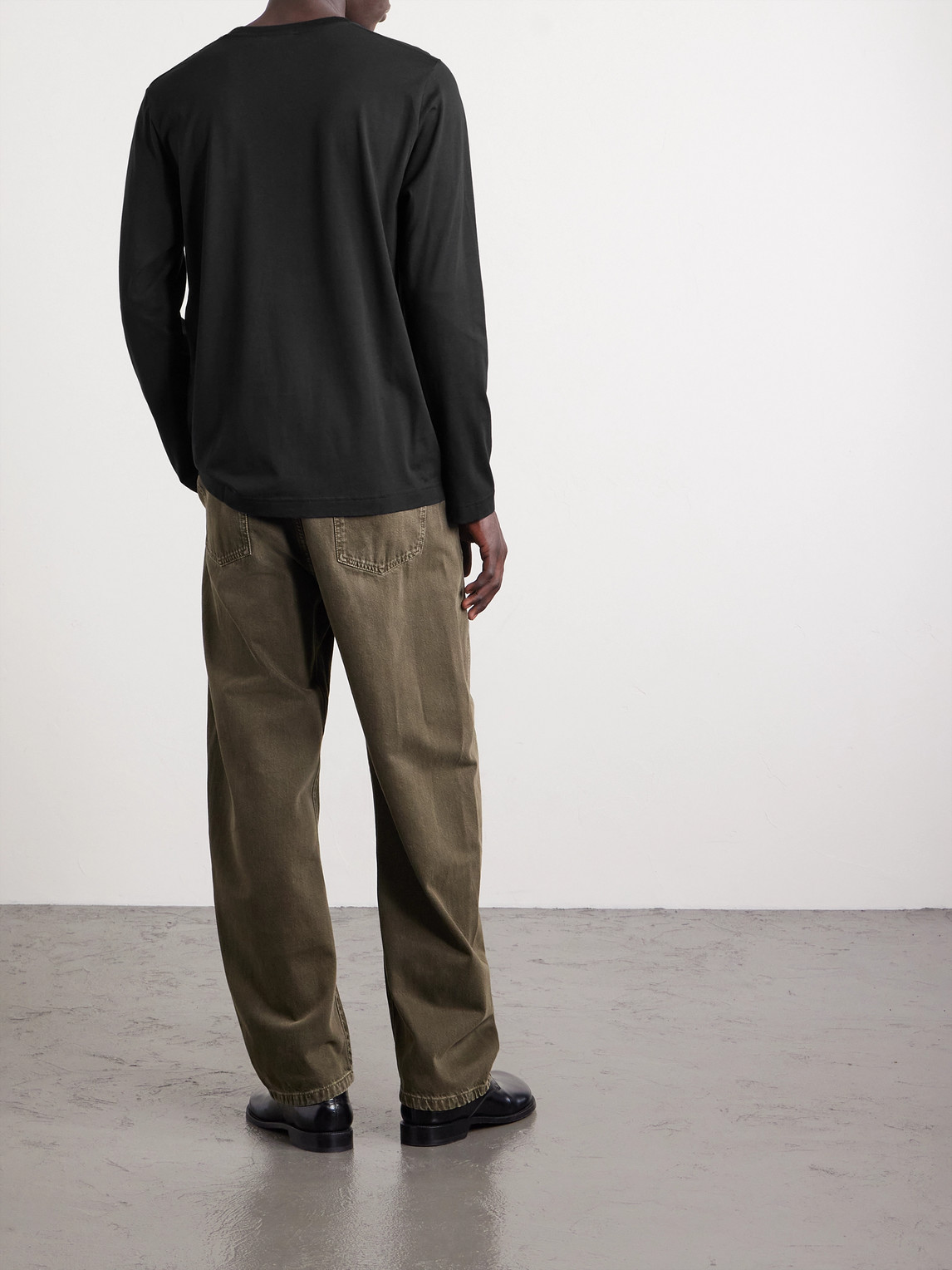 Cdlp Lyocell And Pima Cotton-blend Jersey T-shirt In Black