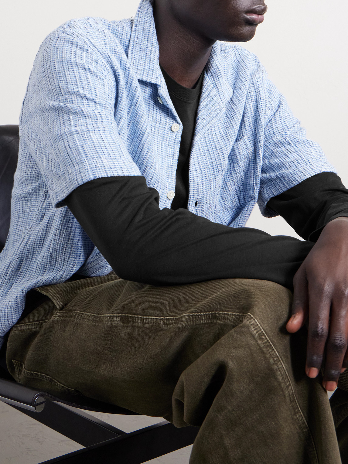 Cdlp Lyocell And Pima Cotton-blend Jersey T-shirt In Black