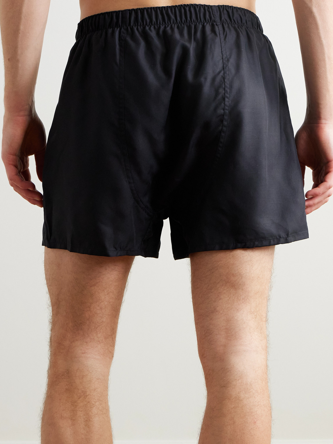 Cdlp Tencel™ Lyocell-poplin Boxer Shorts In Black