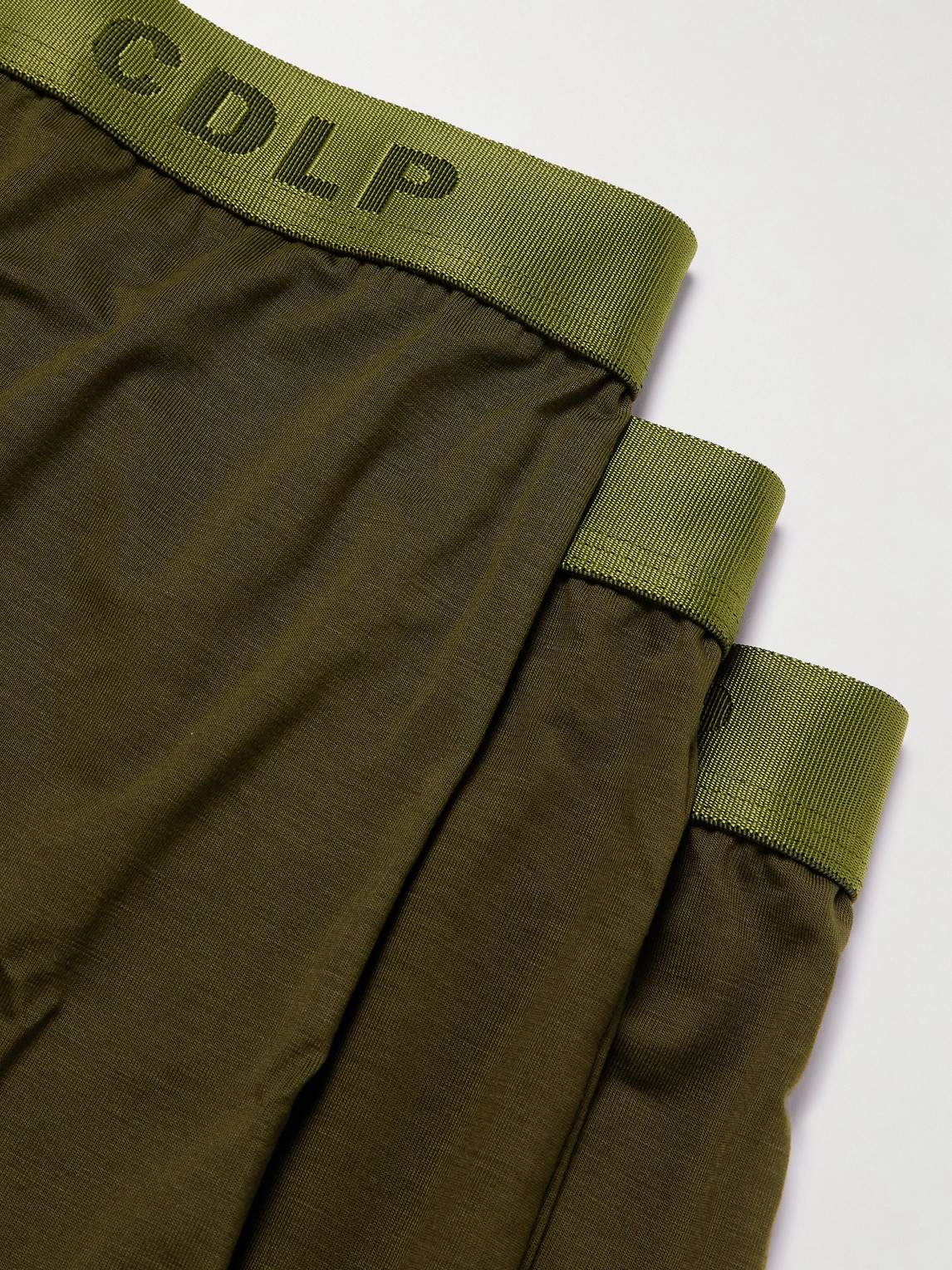 Cdlp Three-pack Stretch-tencel™ Lyocell Boxer Briefs In Green