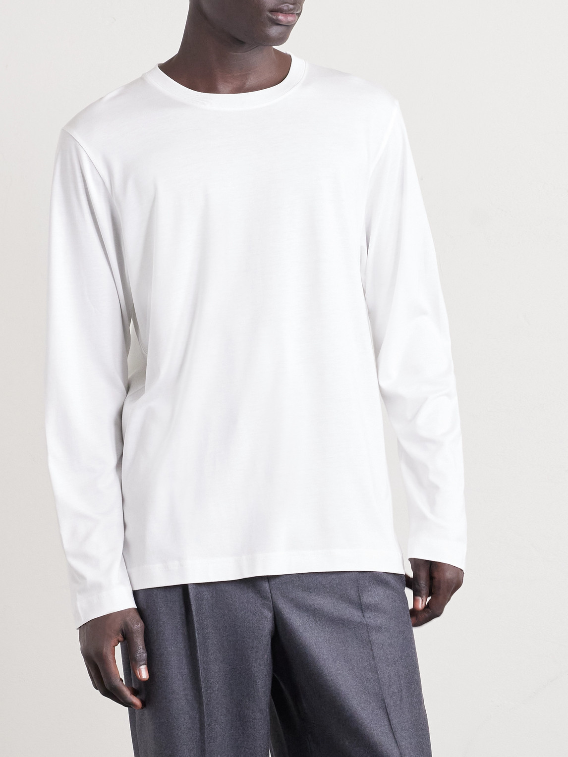 Cdlp Lyocell And Pima Cotton-blend Jersey T-shirt In Red