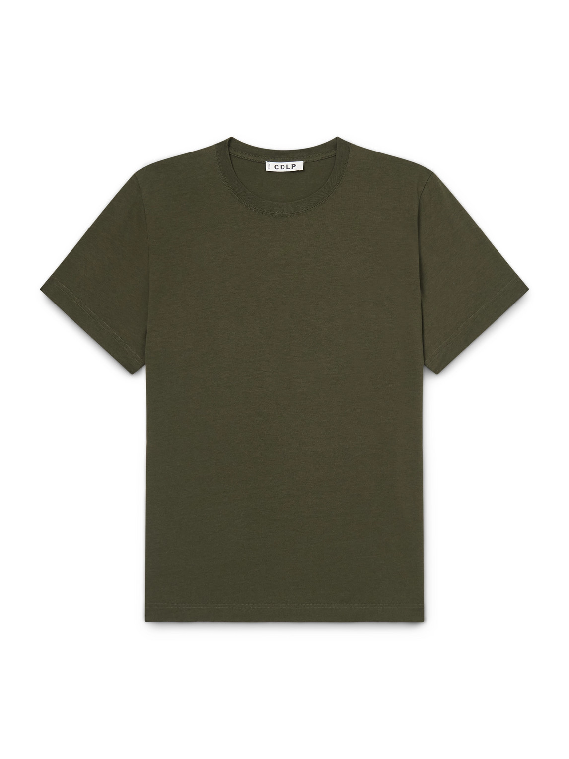 Cdlp Lyocell And Pima Cotton-blend Jersey T-shirt In Green