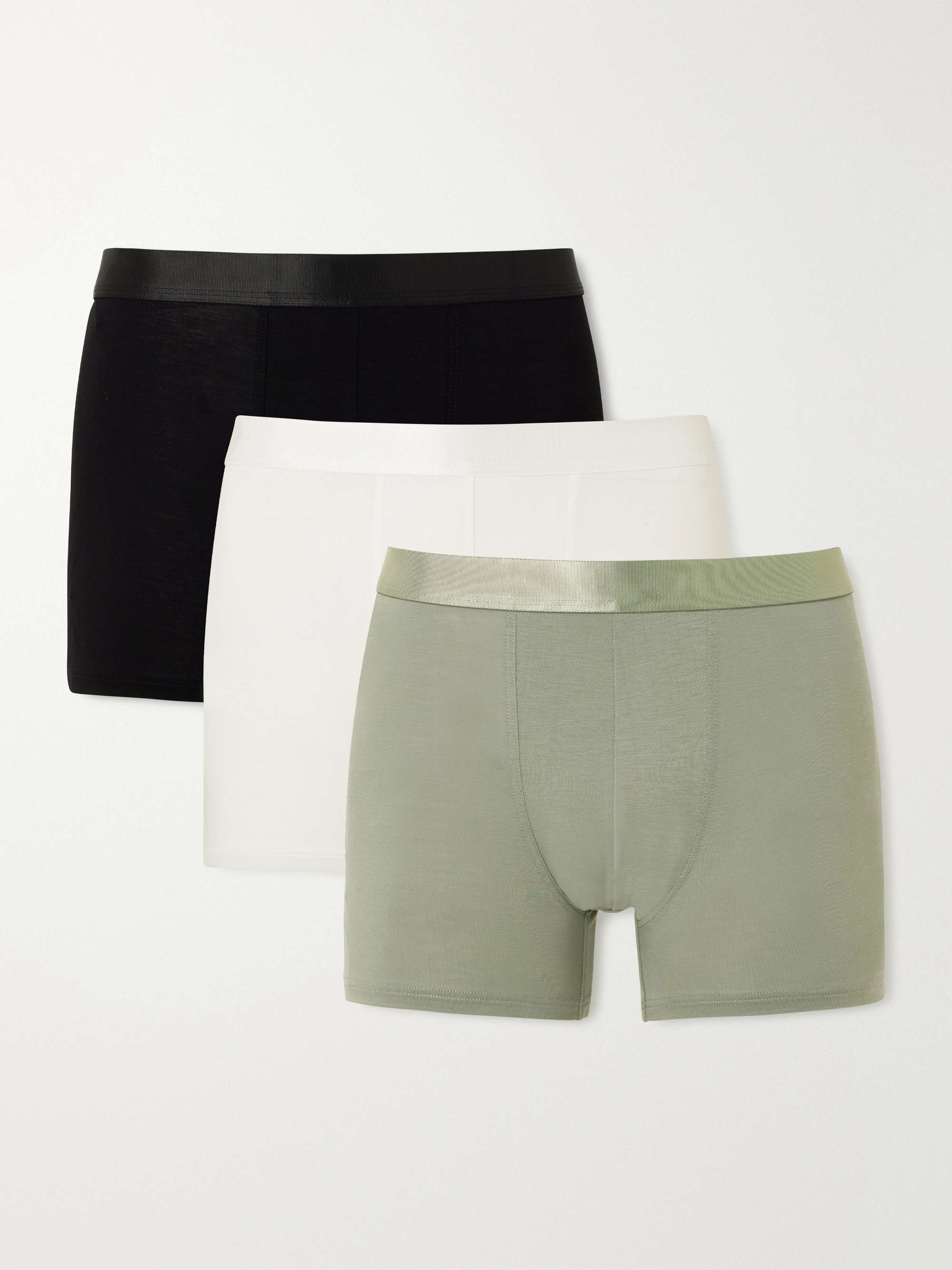 CDLP Three-Pack Stretch-Lyocell Boxer Briefs
