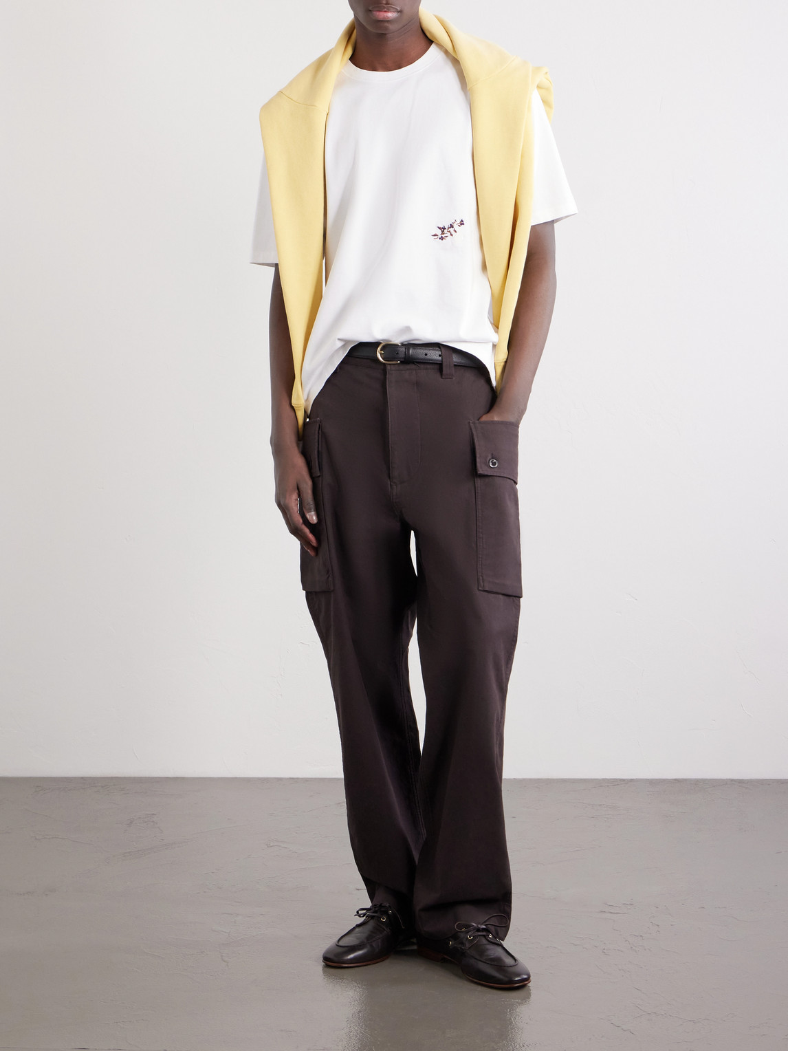 Blackthorn Embroidered Cotton-Jersey T-Shirt