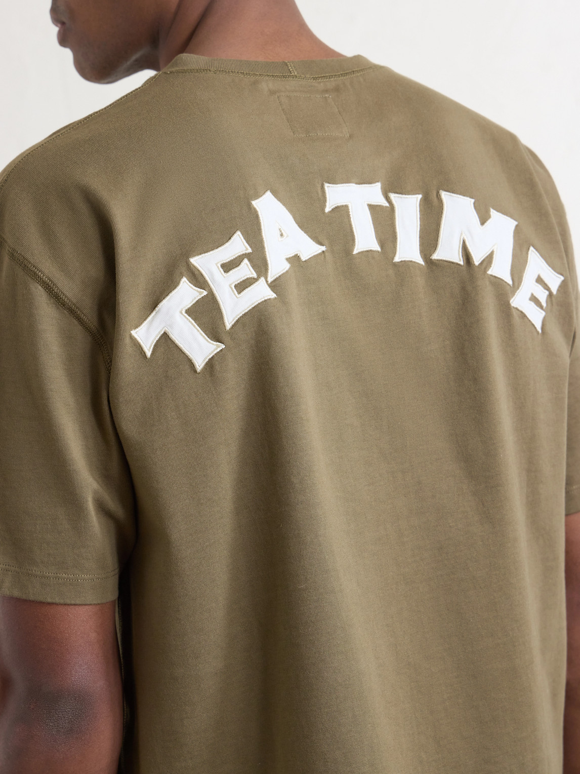 Tea Time Embroidered Cotton-Jersey T-Shirt