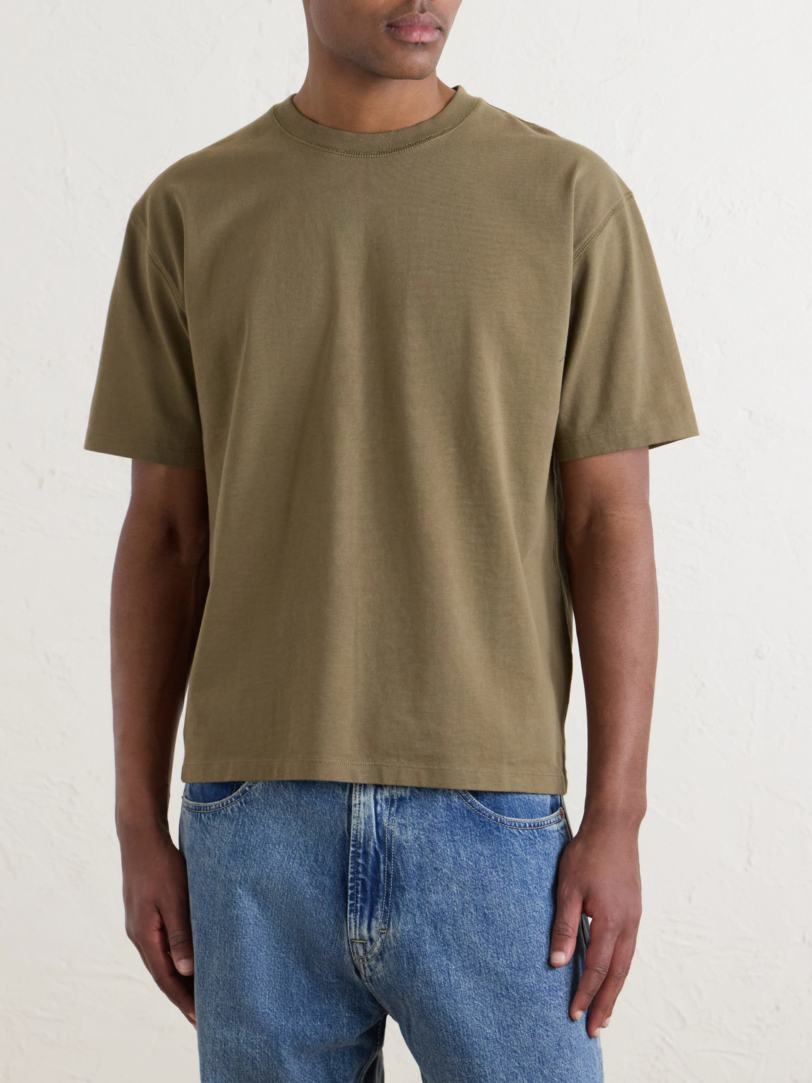 Tea Time Embroidered Cotton-Jersey T-Shirt