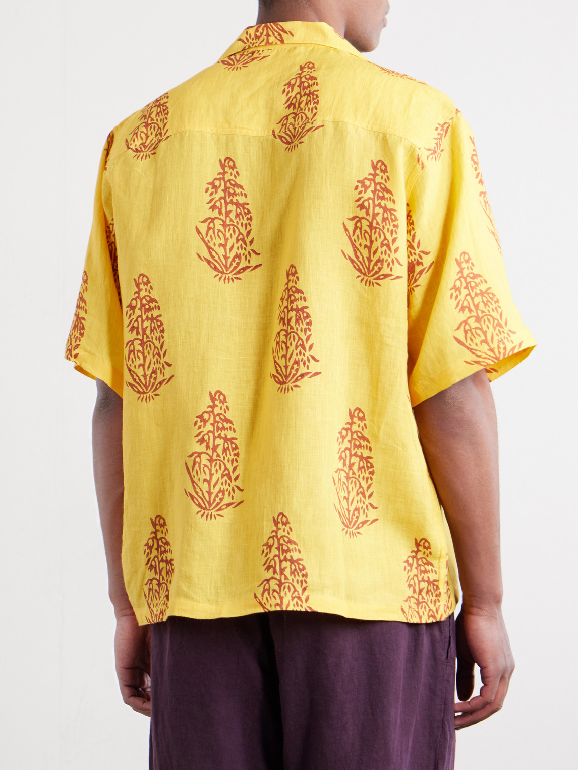 Camp-Collar Printed