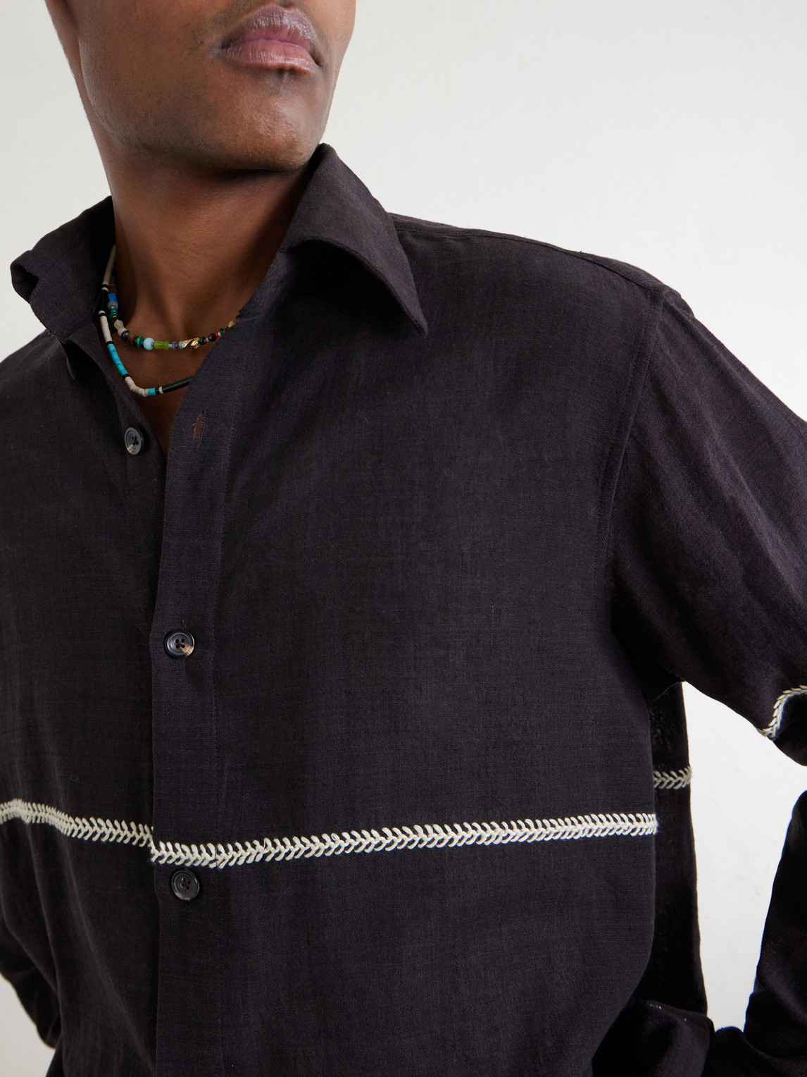 Rabari Embroidered Cotton Shirt