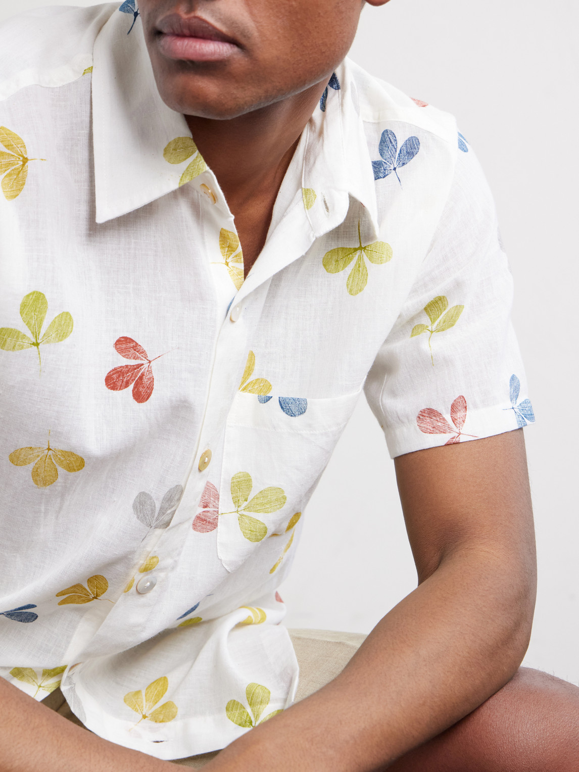Cotton-Voile Shirt Printed