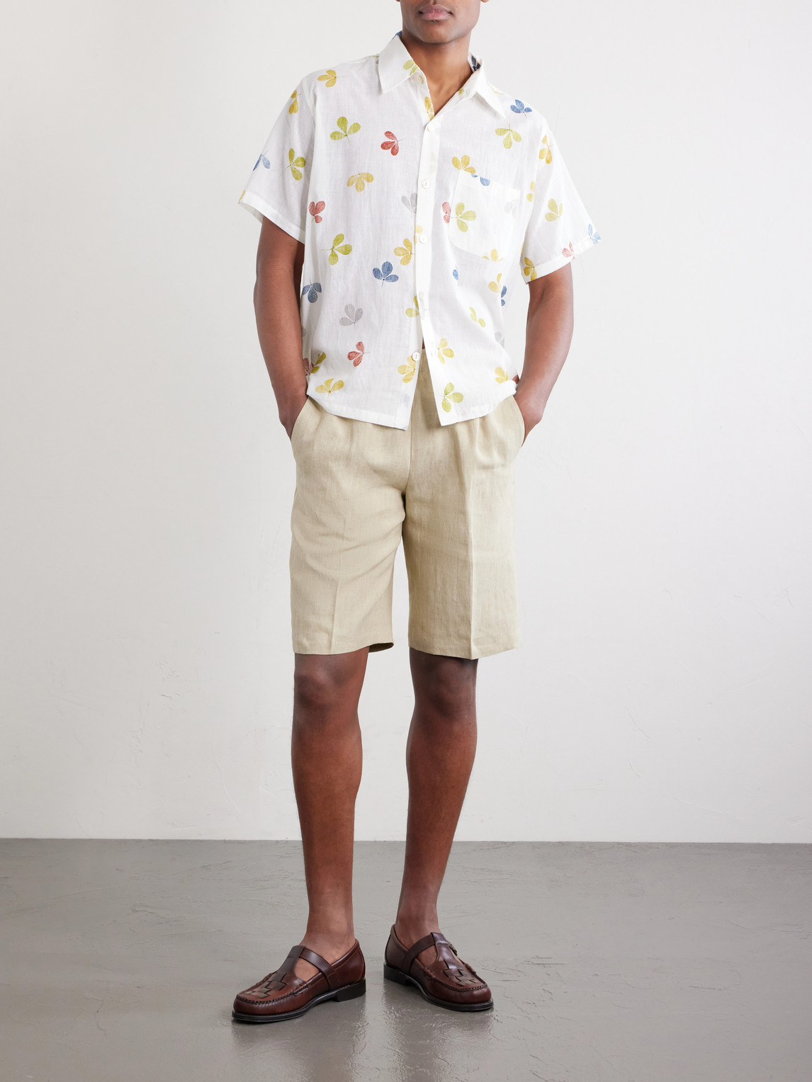 Cotton-Voile Shirt Printed