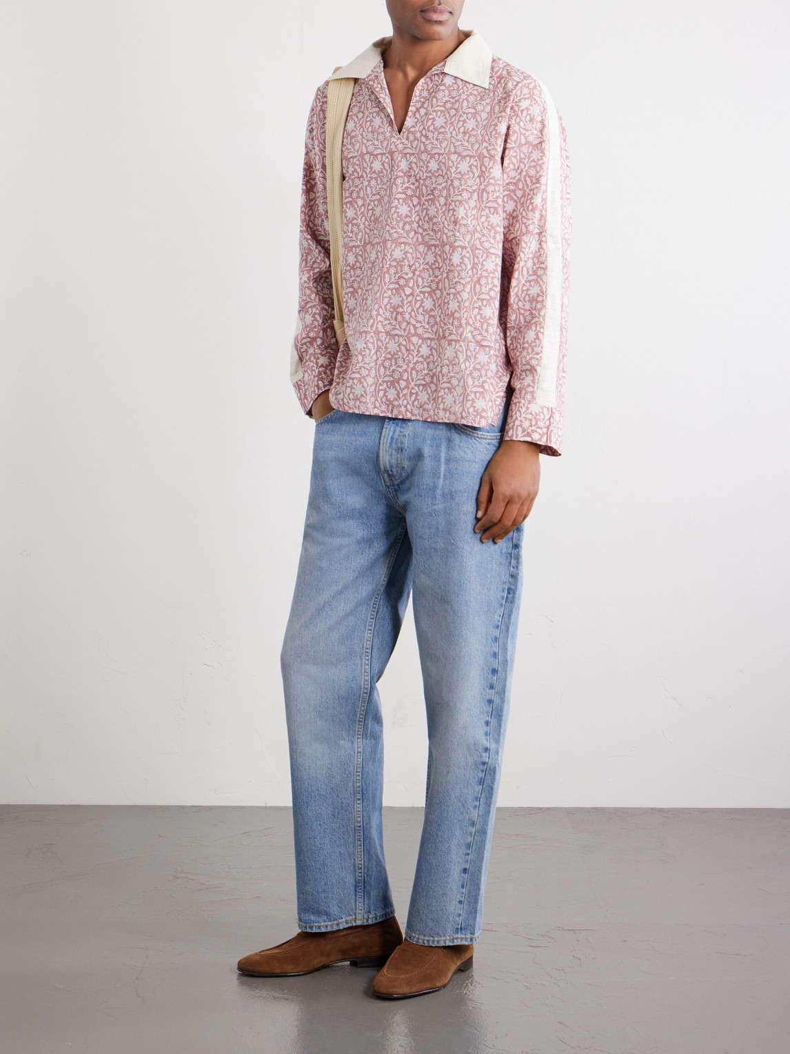 Bhutia Floral-Print Cotton And Silk-Blend Shirt