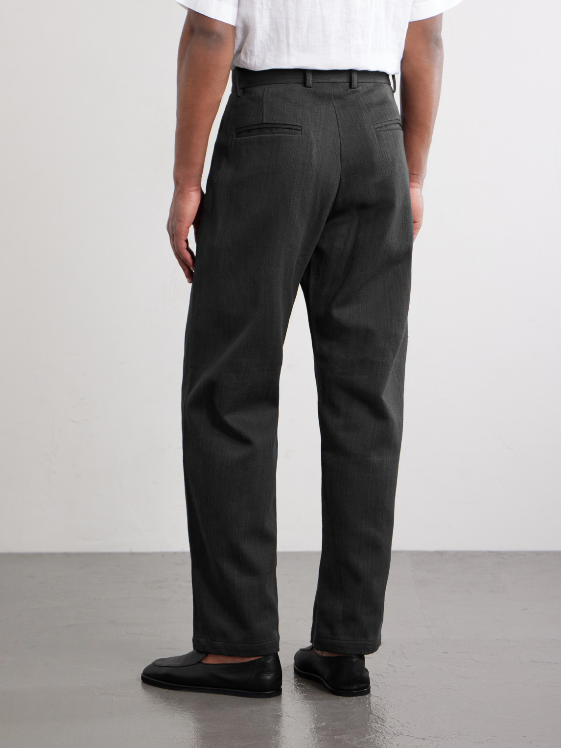 Straight-Leg Embroidered Cotton-Twill Trousers