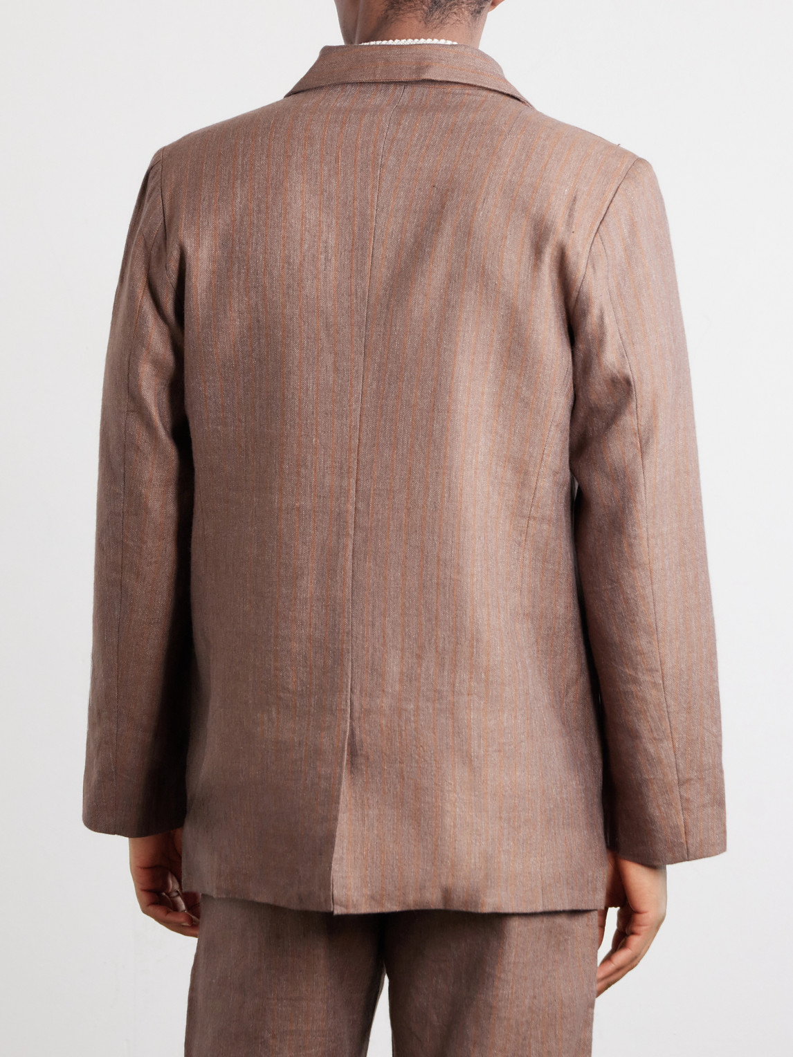 Linen And Wool-Blend Suit Jacket