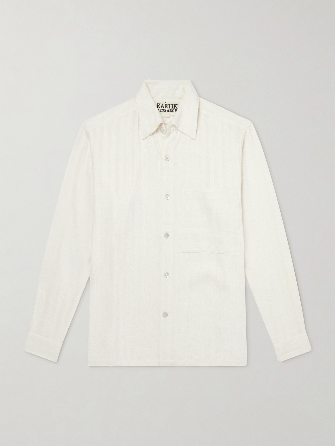 Kartik Research Pataudi Striped Silk Shirt - Men