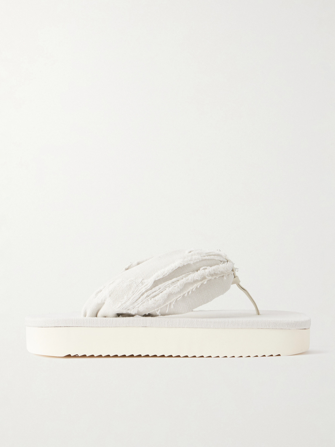 DRKSHDW by Rick Owens Frayed Denim Sandals - Men