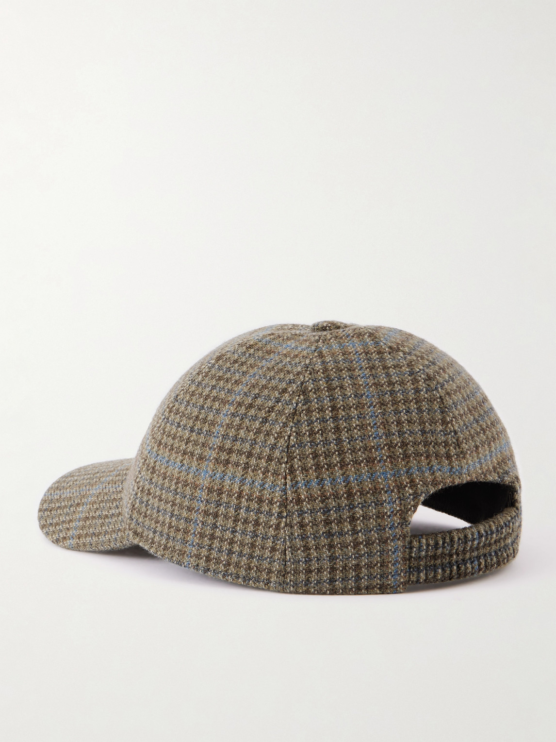 Purdey Tom Checked Wool Cap In Brown