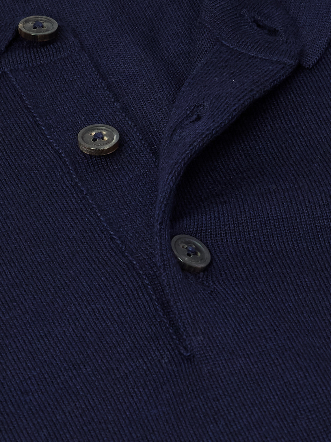 Purdey Logo-embroidered Merino Wool Polo Shirt In Blue