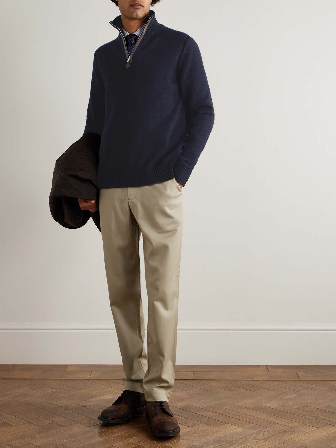 Cashmere Half-Zip Sweater