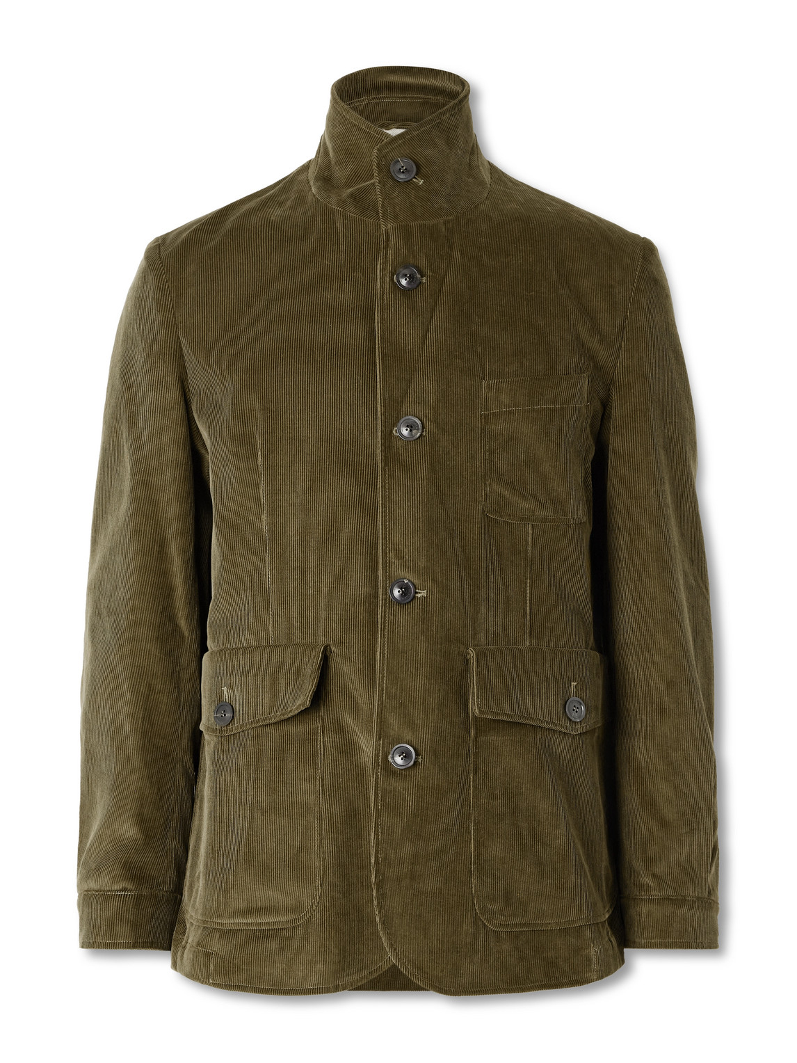 Purdey Petersham Cotton-corduroy Jacket In Green